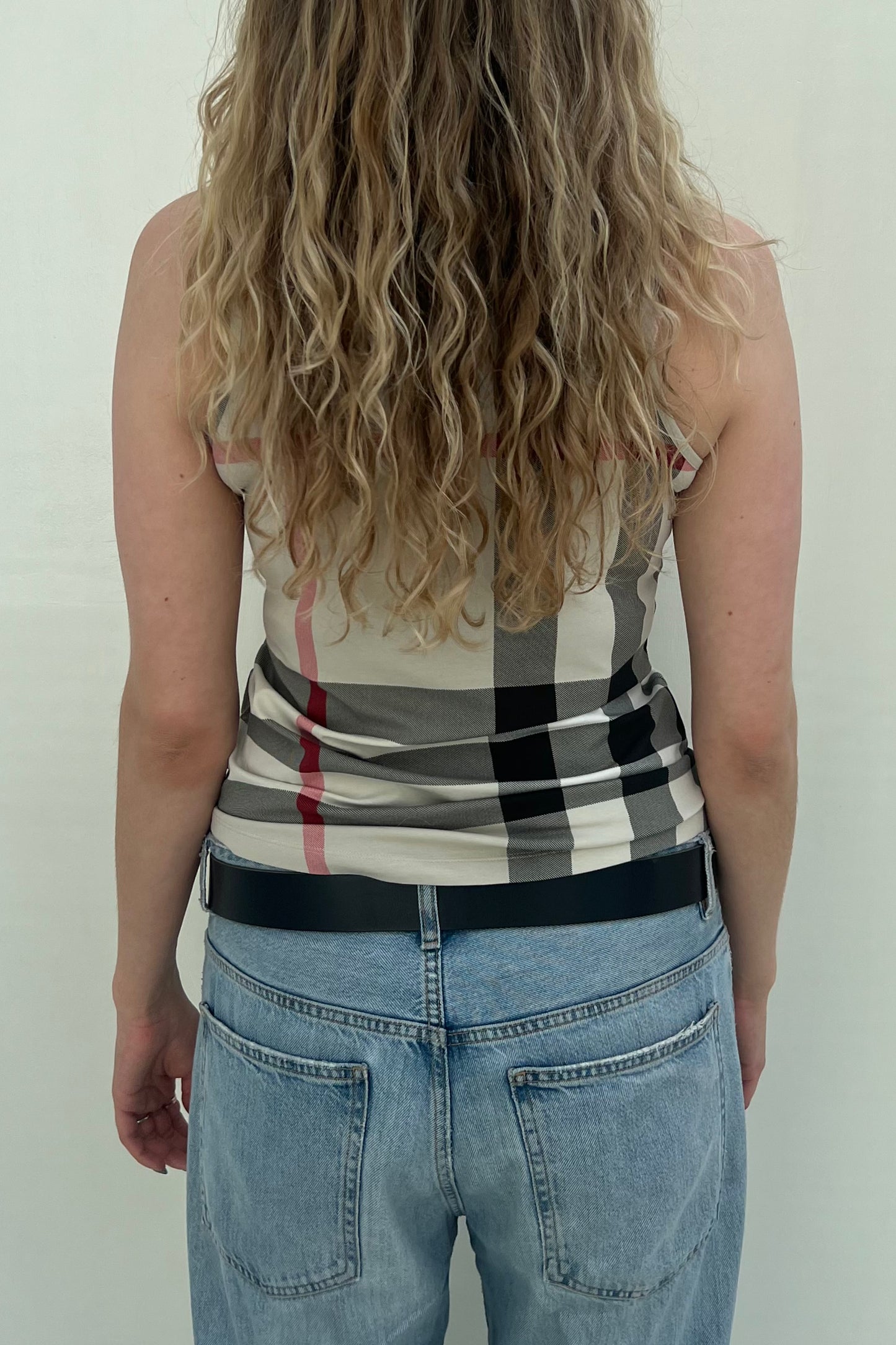 Vintage Big Check Tank Top