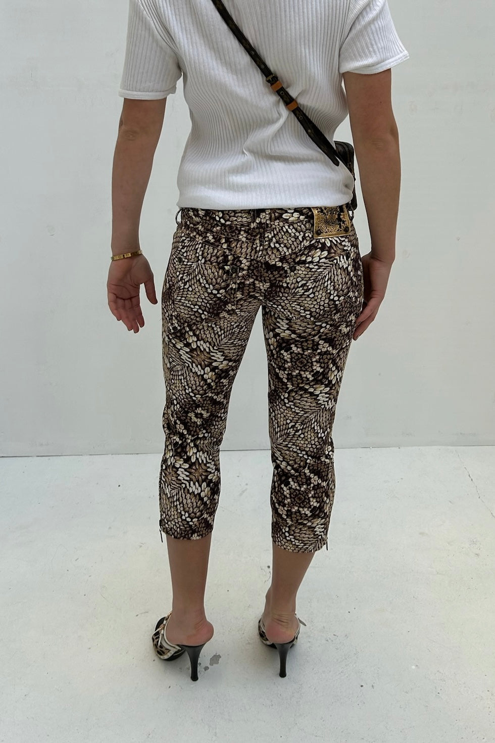 Vintage Snake Capri Pants