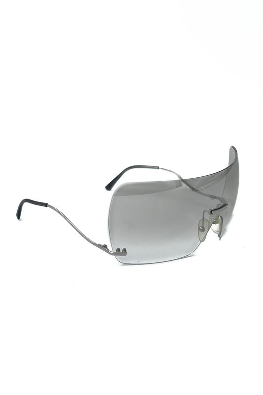 Vintage Clear Mask Sunglasses
