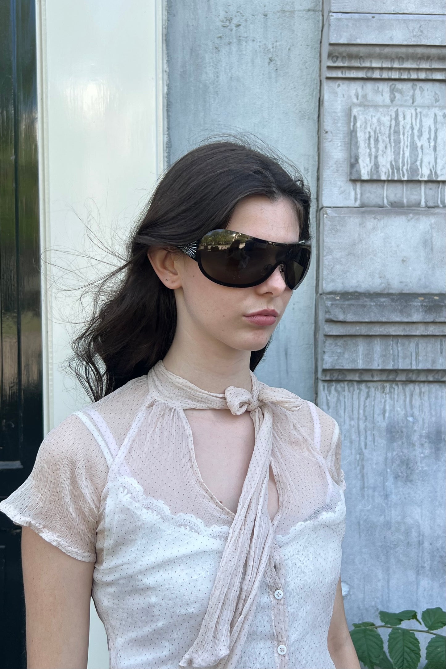Vintage Strass Falling Star Mask Sunglasses