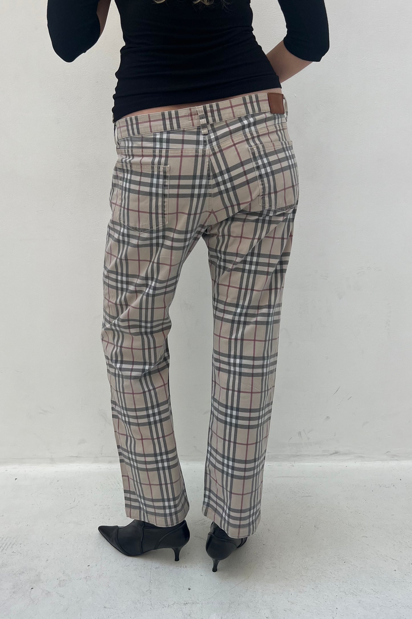 Vintage Nova Check Straight Pants