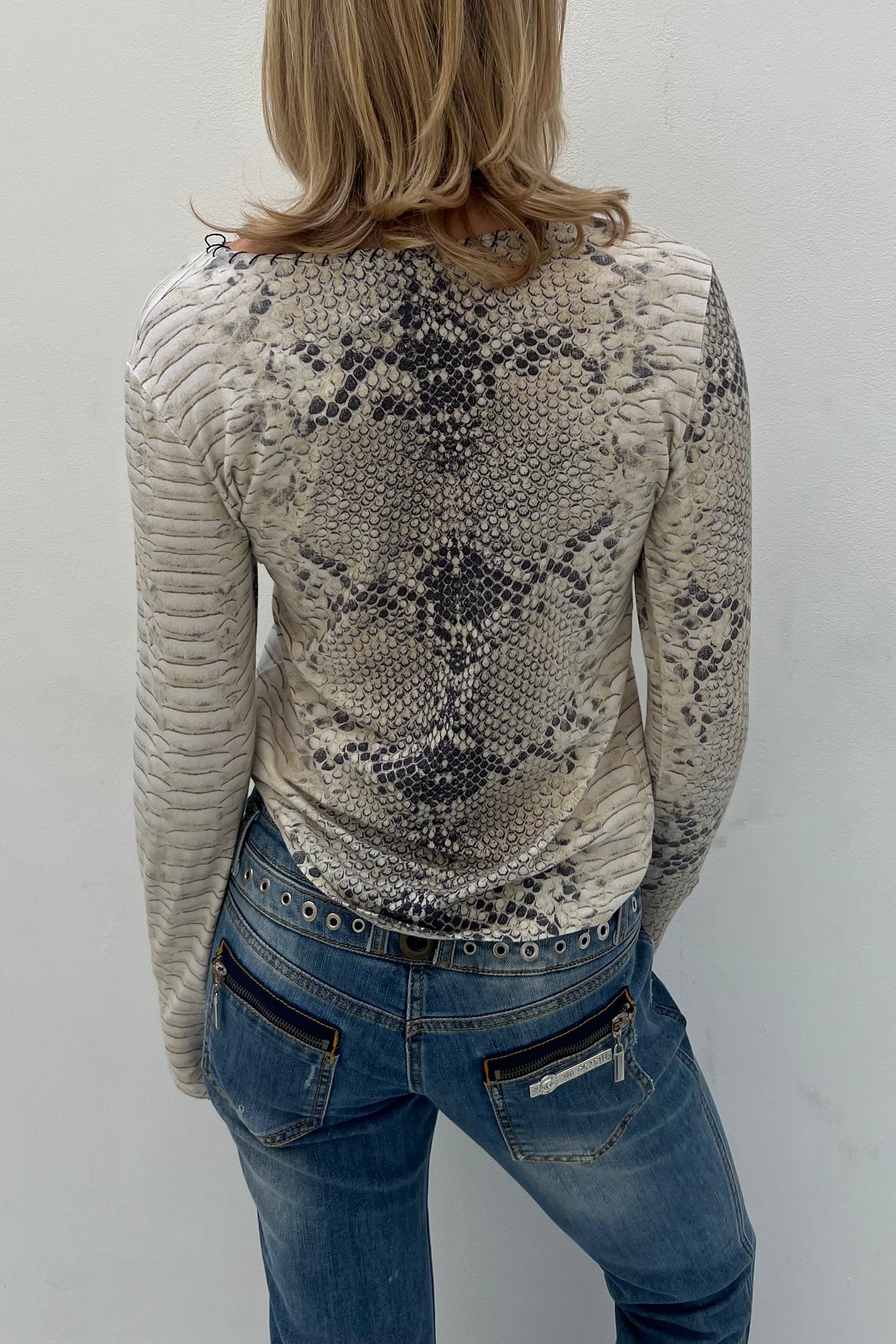 Vintage Cream Snake Longsleeve