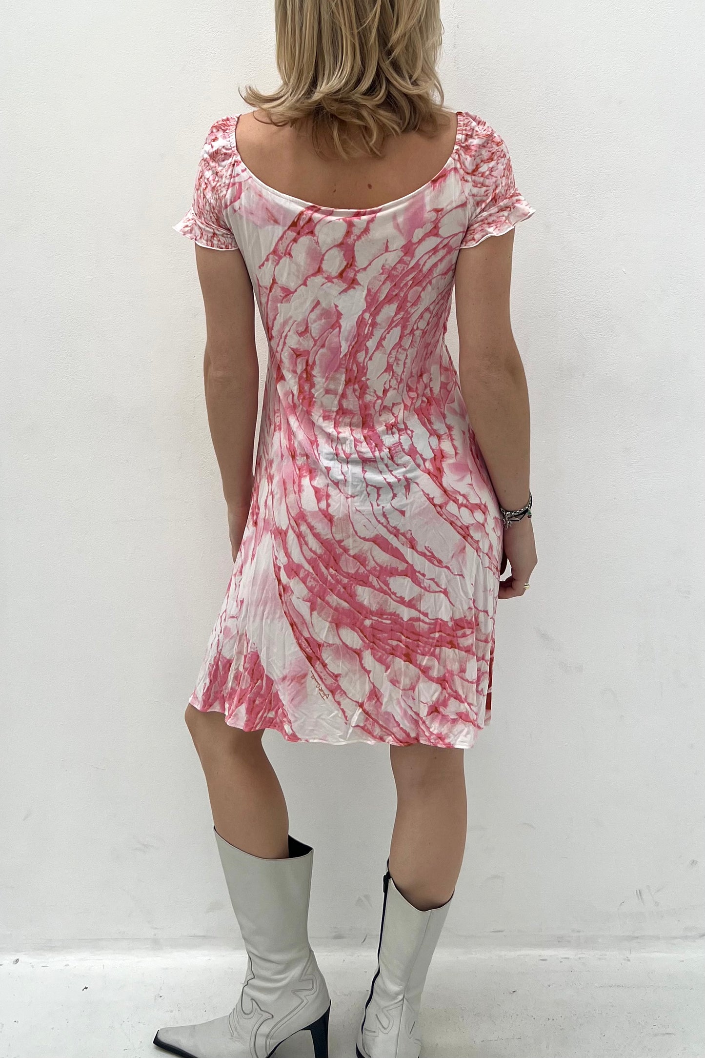 Vintage Pink Cute Flowy Dress