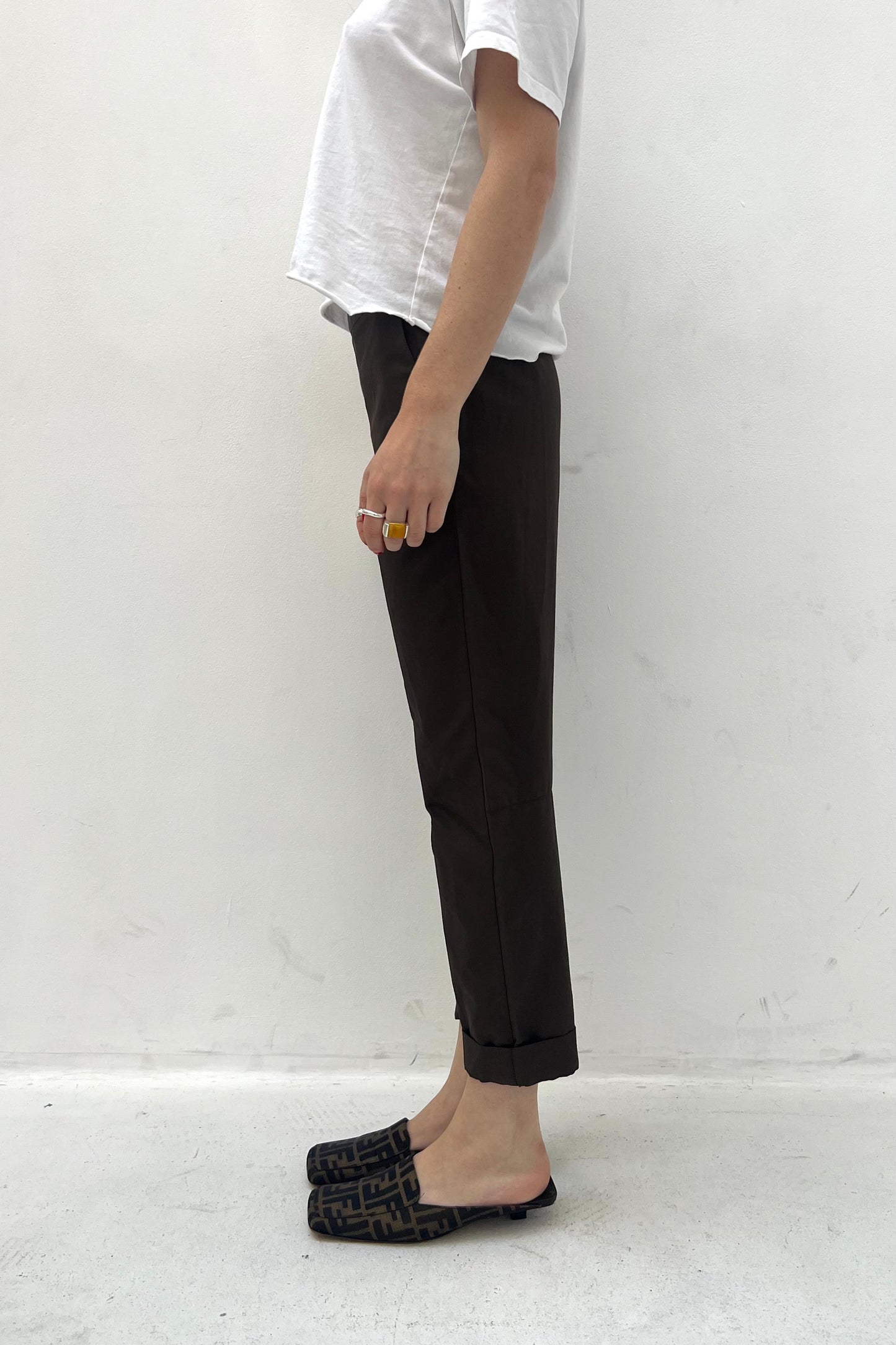 Vintage Linea Rossa Brown Capri Pants