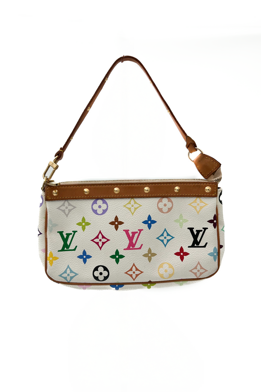 Vintage Murakami White Multicolour Pochette