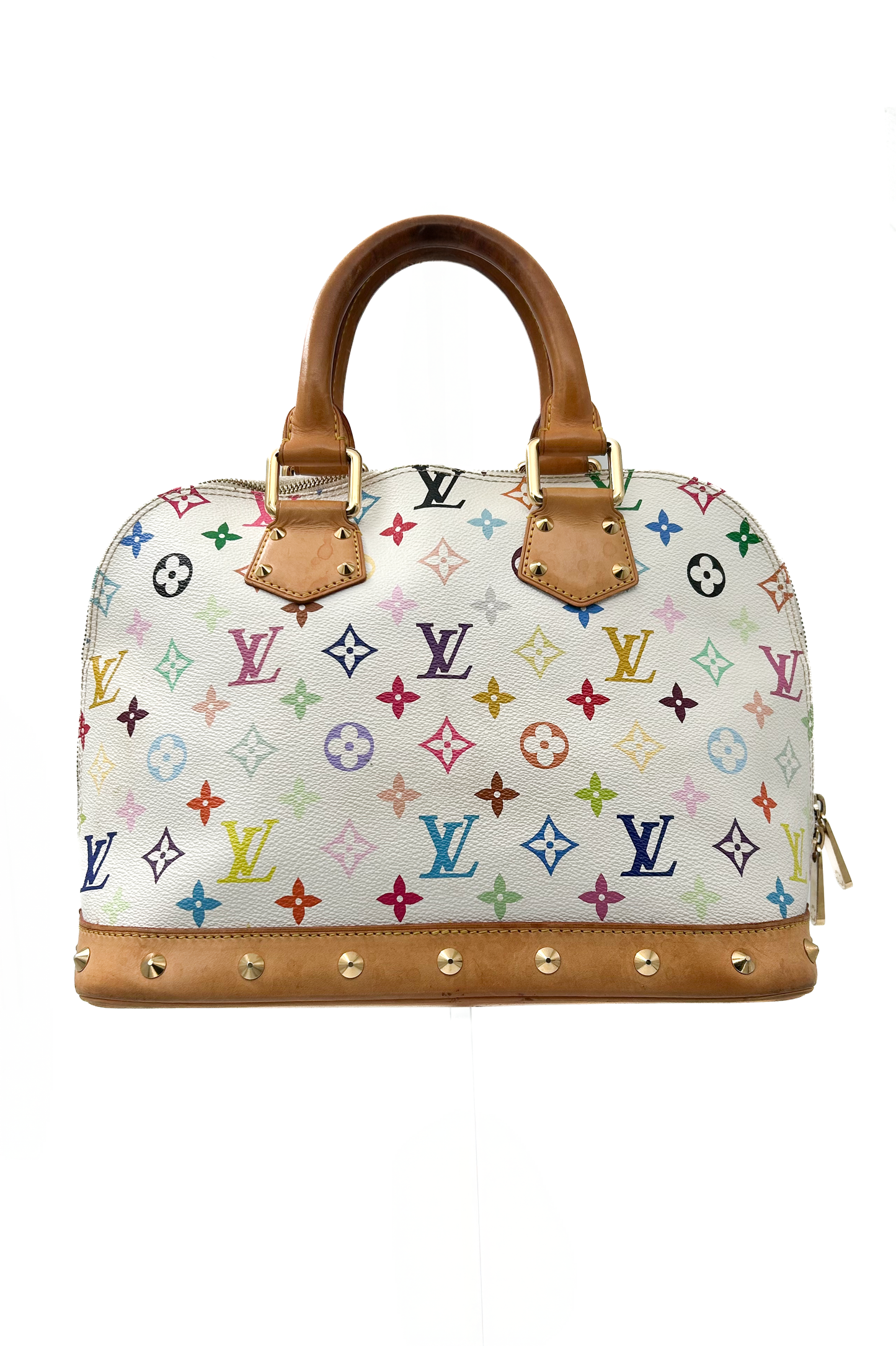 Vintage Murakami White Multicolour Alma Bag