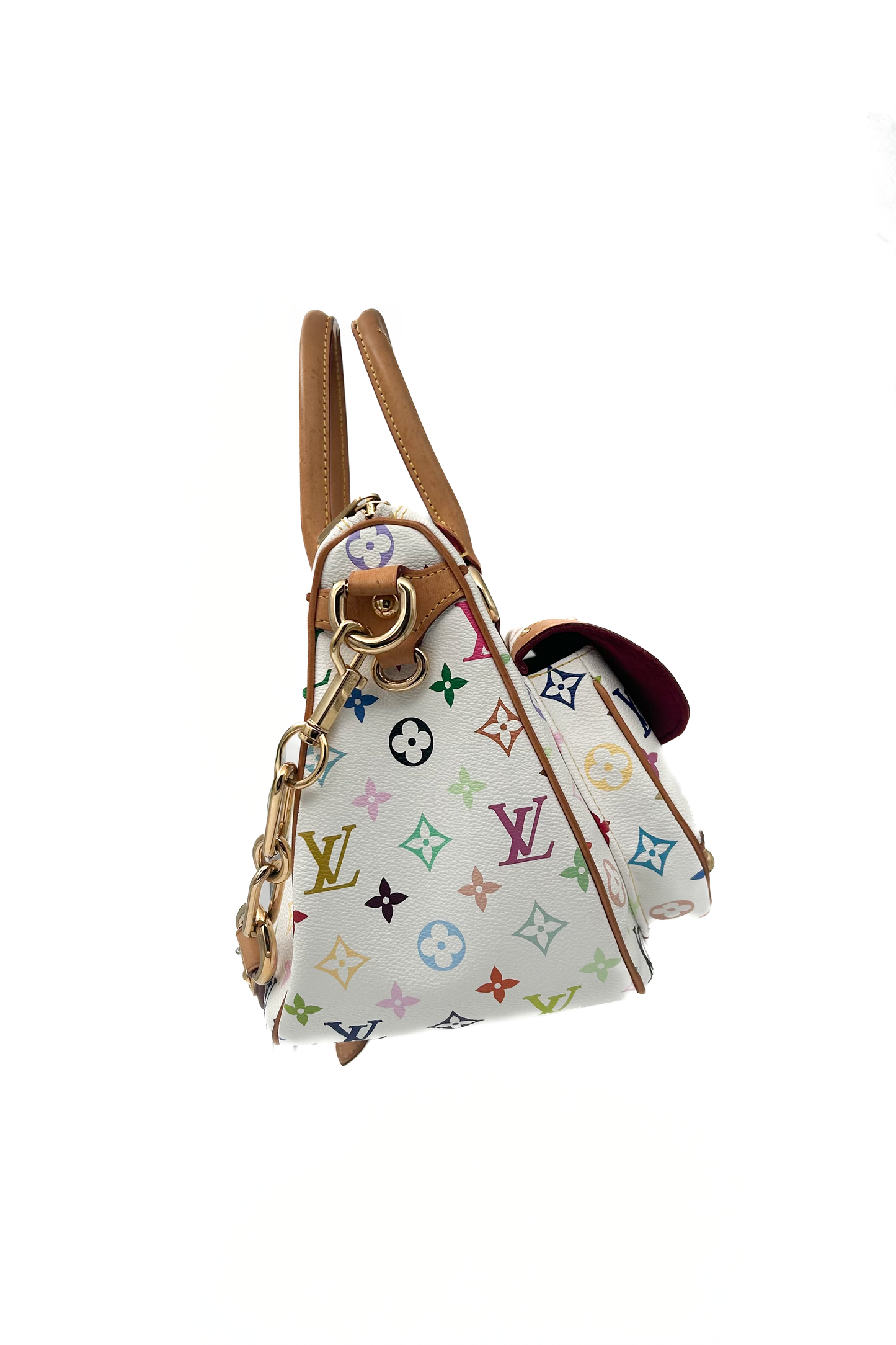 Vintage Murakami White Multicolour Rita Bag