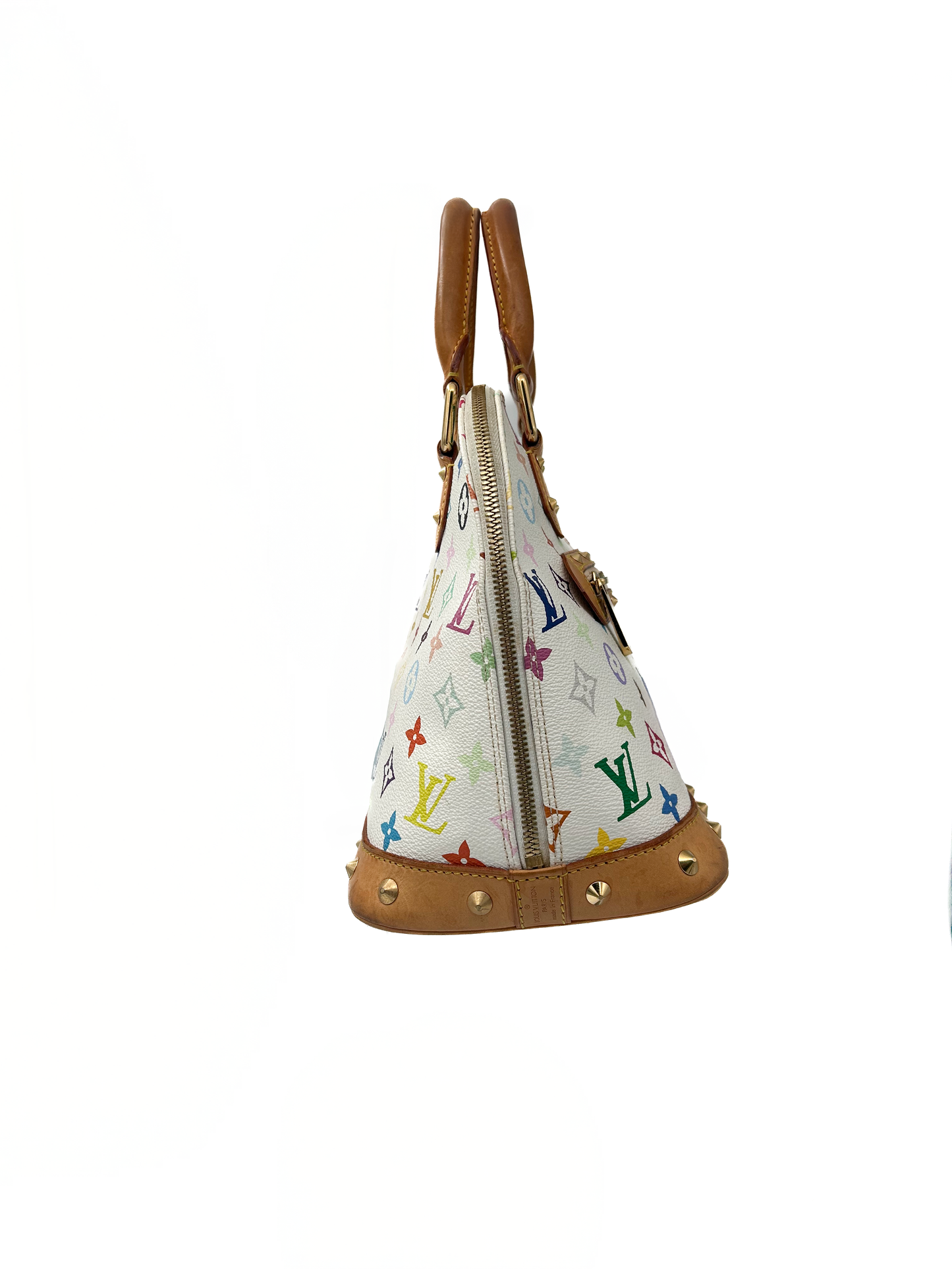 Vintage Murakami White Multicolour Alma Bag
