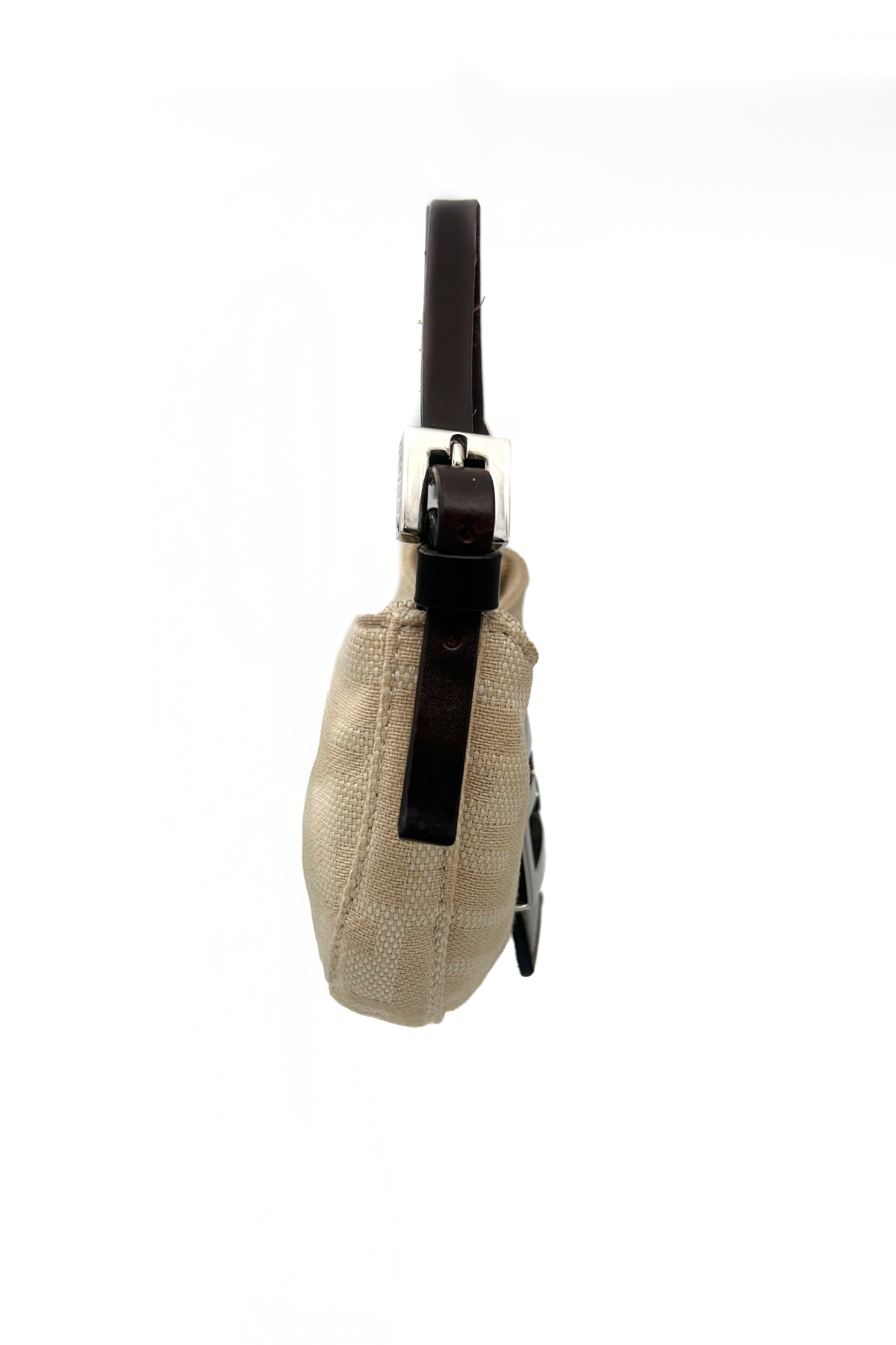 Vintage Cream Zucca Mini Croissant Baguette Bag
