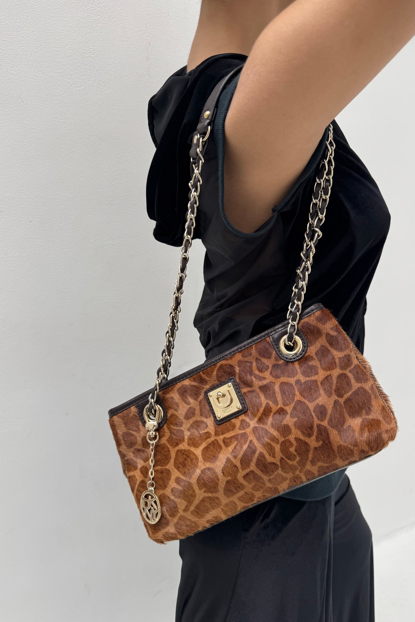 Vintage Calf Skin Giraffe Bag