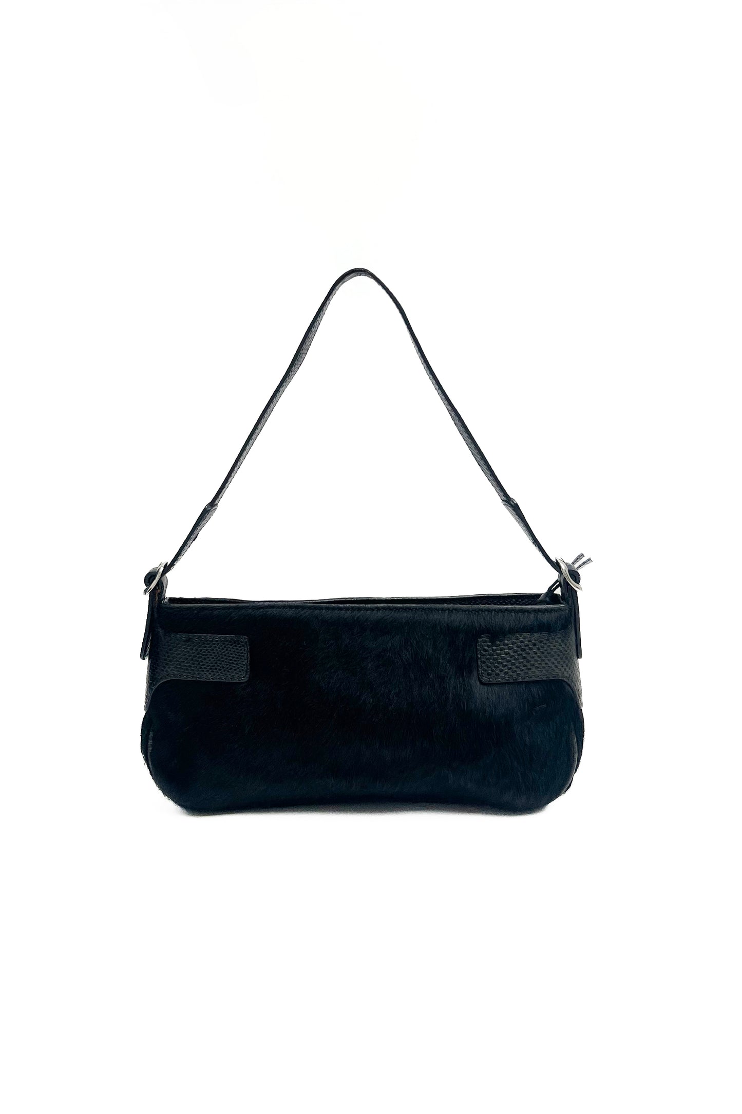Black Ponyhair Shoulder Bag