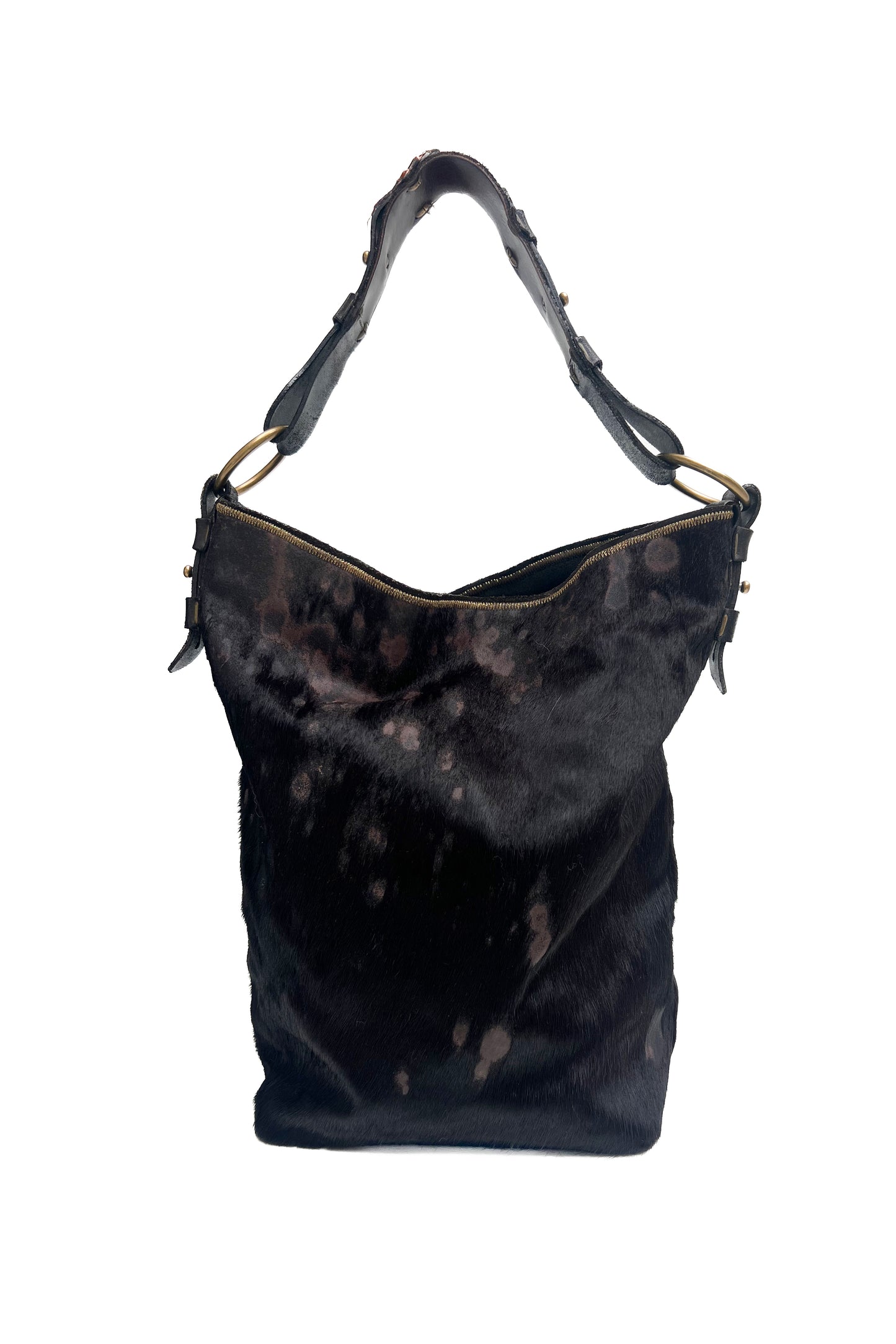 Vintage Chocolate Calf Skin Bag