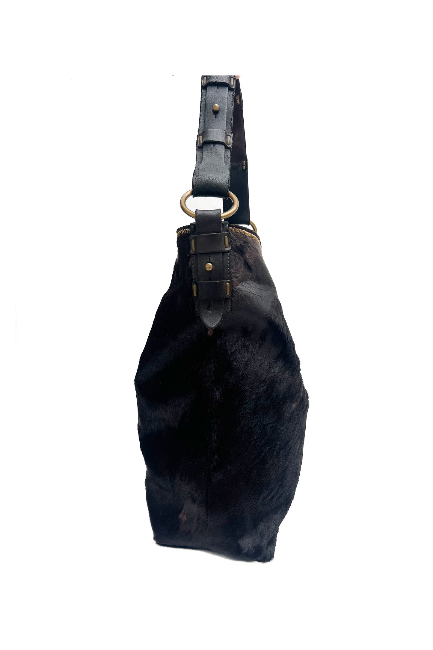 Vintage Chocolate Calf Skin Bag