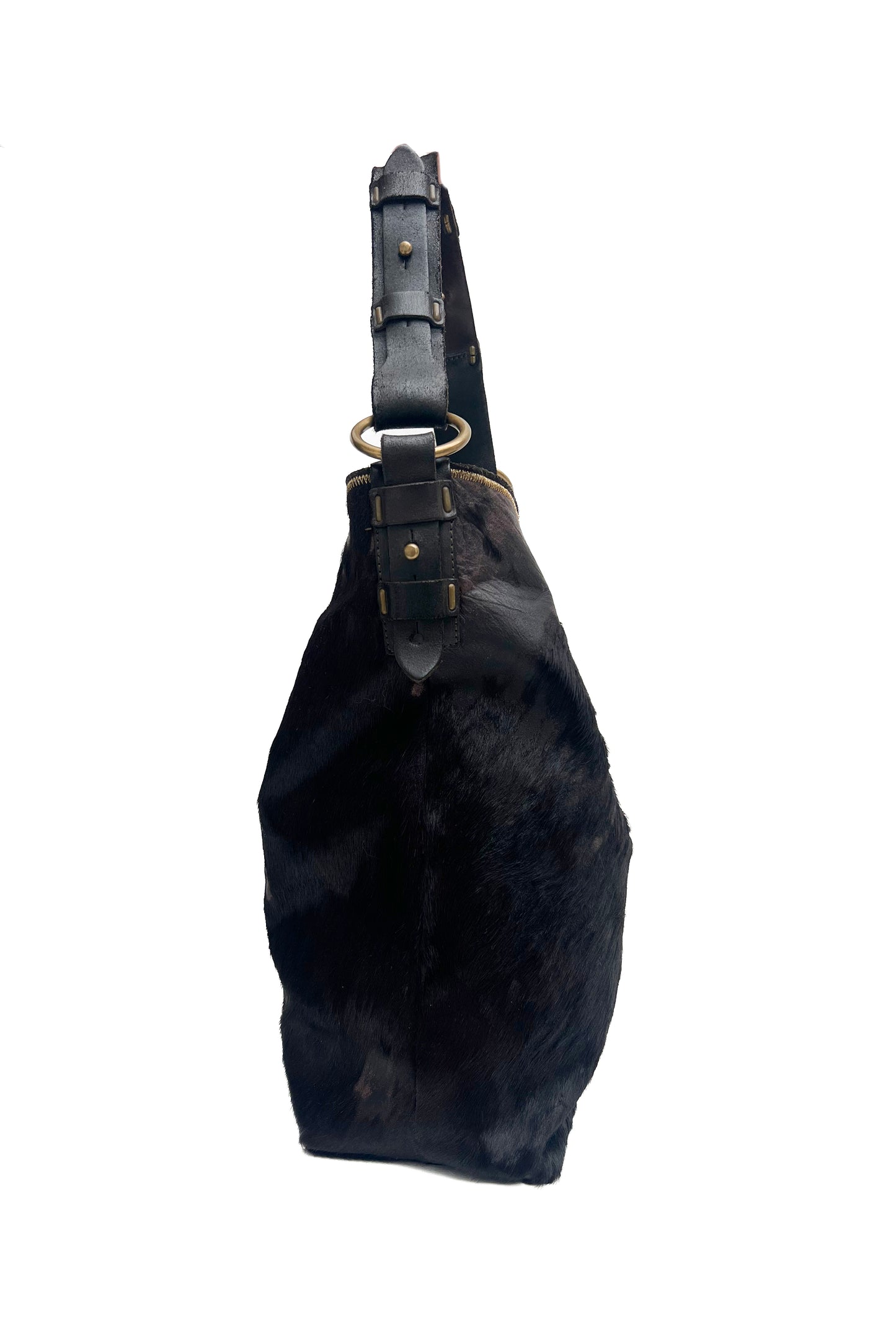 Vintage Chocolate Calf Skin Bag