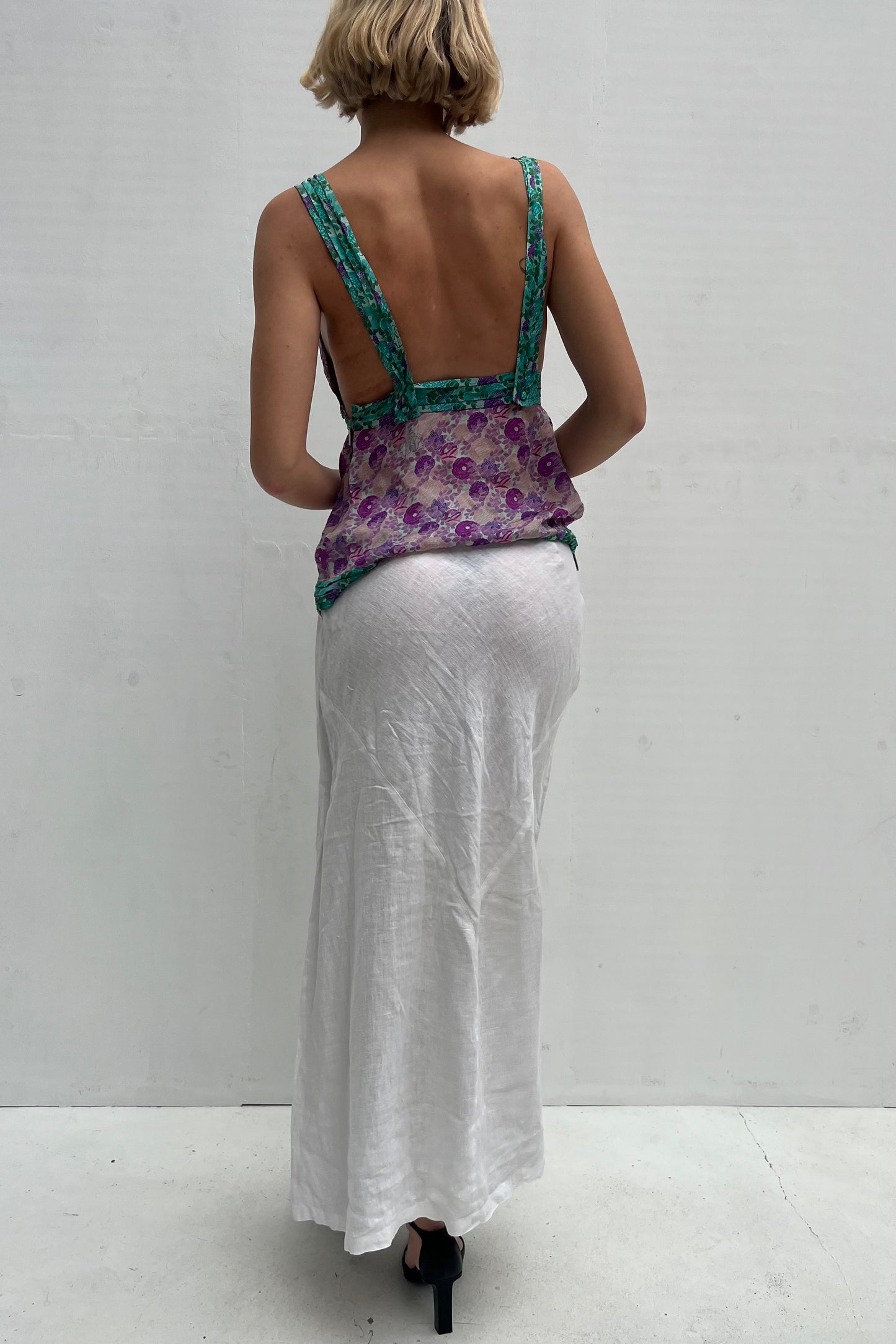 Vintage Silk Floral Cami Top