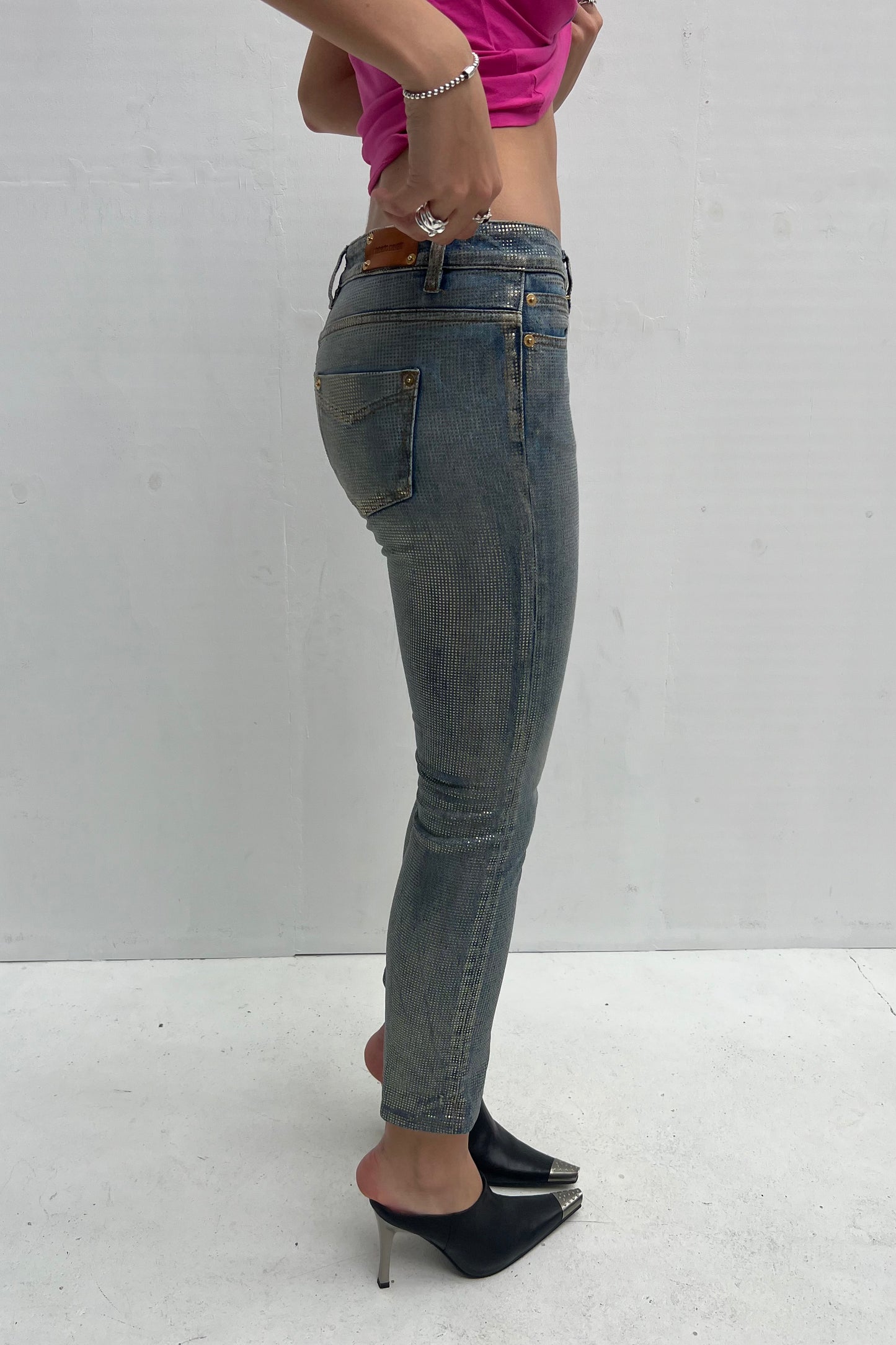 Vintage Golden Mini Dots Pants