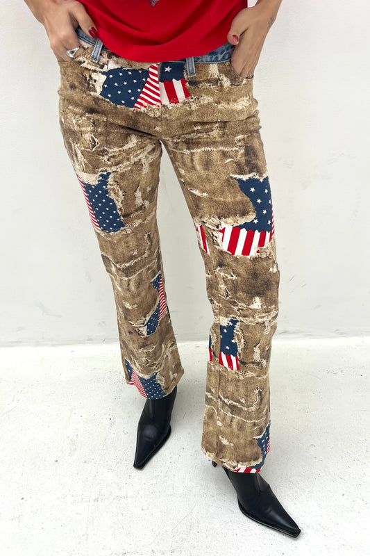 Vintage American & Denim Flare Pants