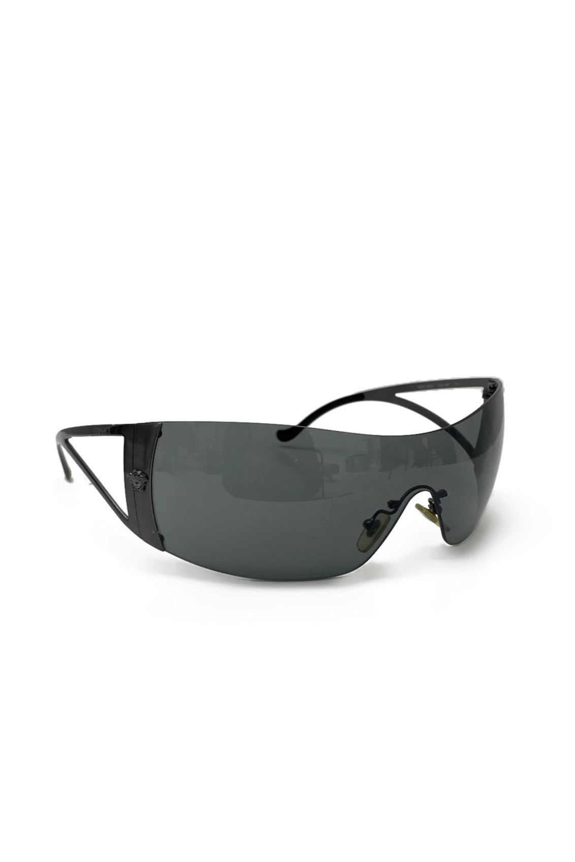 Vintage Dark Grey Mask Sunglasses