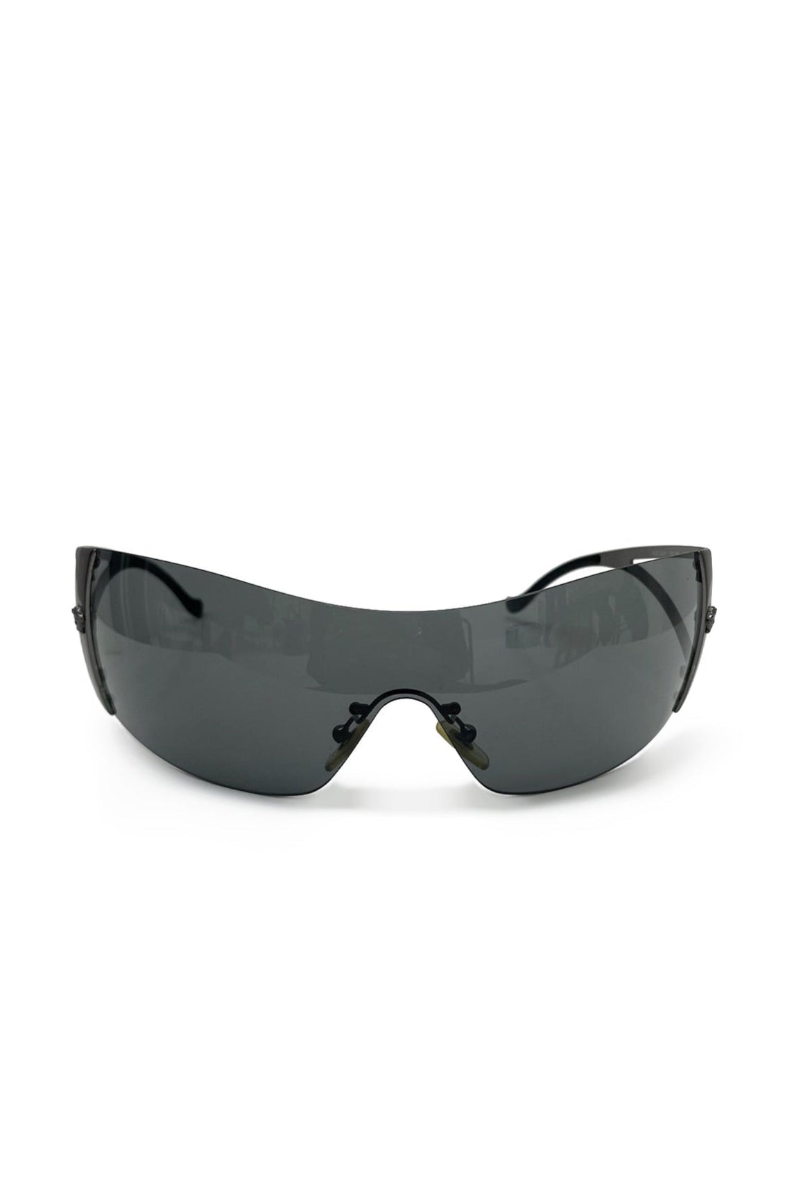 Vintage Dark Grey Mask Sunglasses