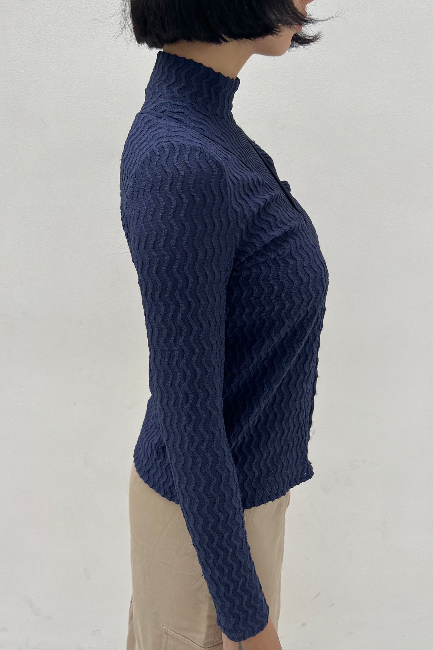 Vintage Blue Knitted Cardigan