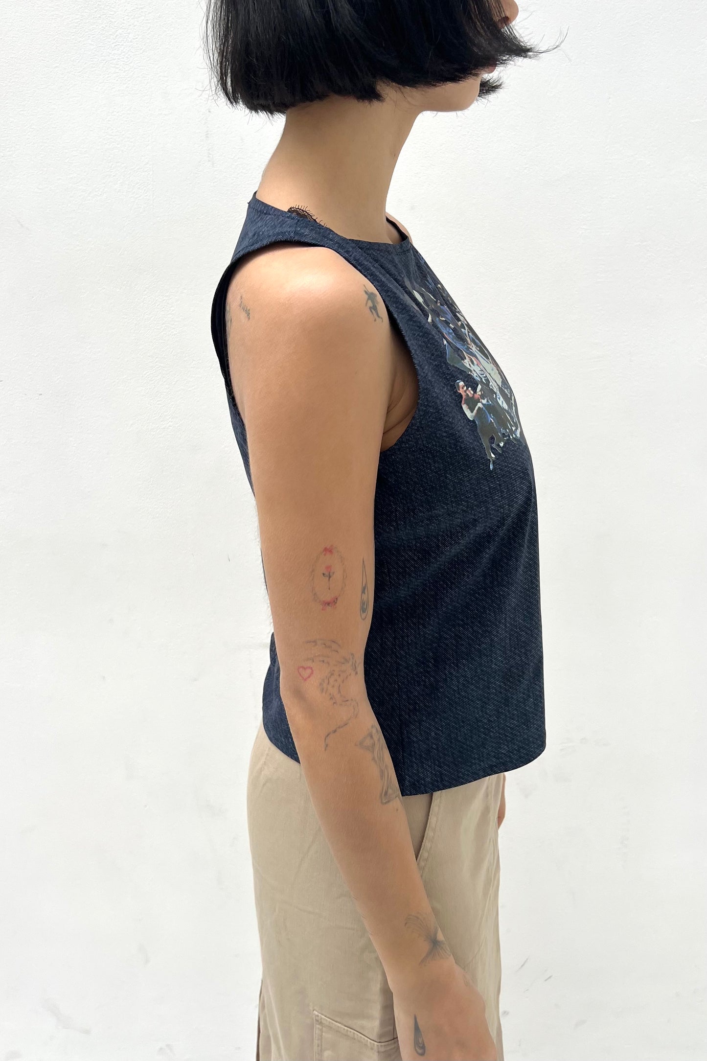Vintage Denim Dance Top