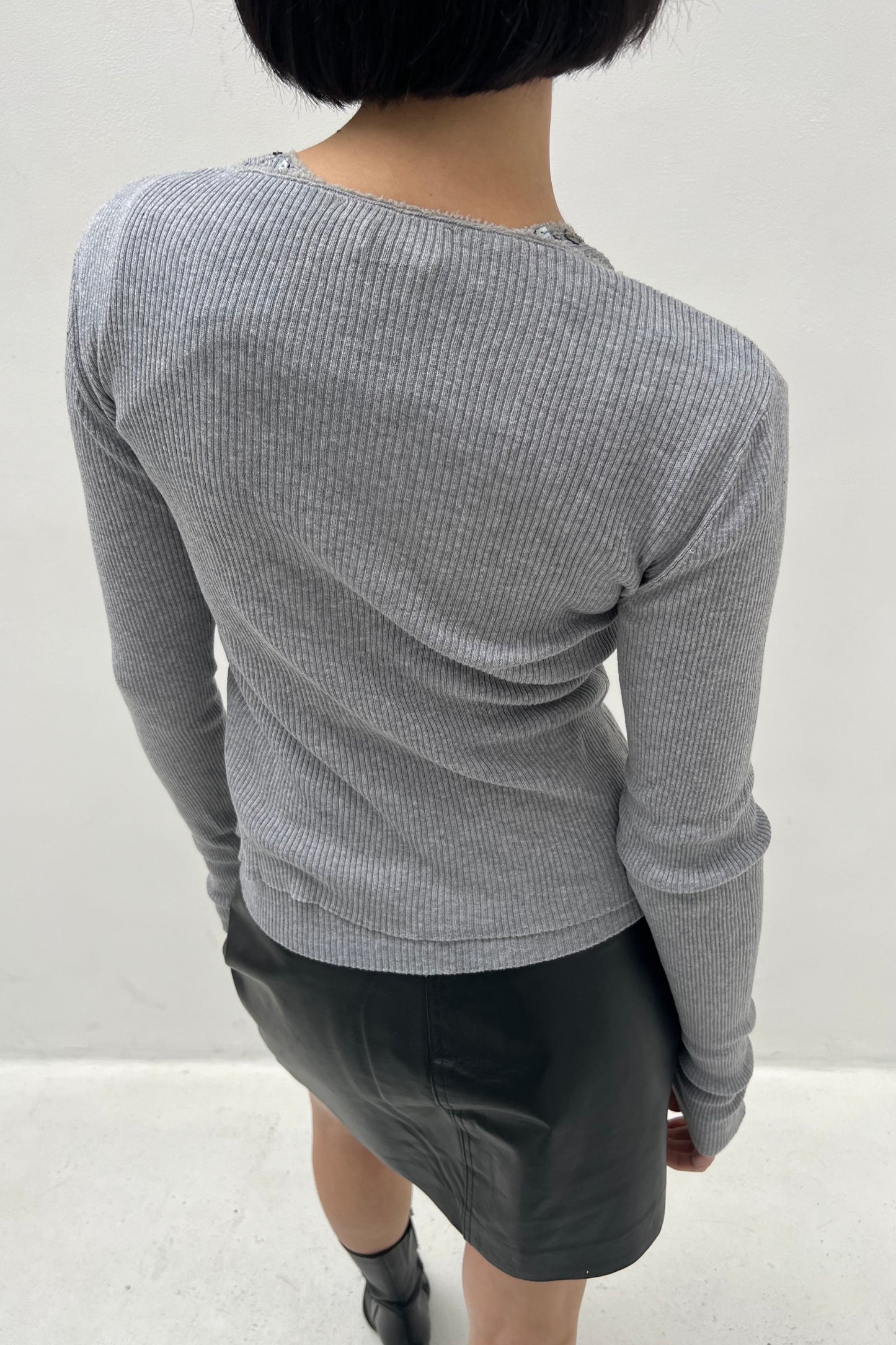 Vintage Grey Beaded Twin Set