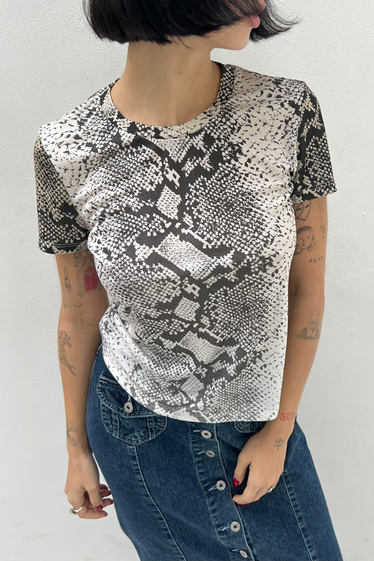 Vintage Snake Print Tee