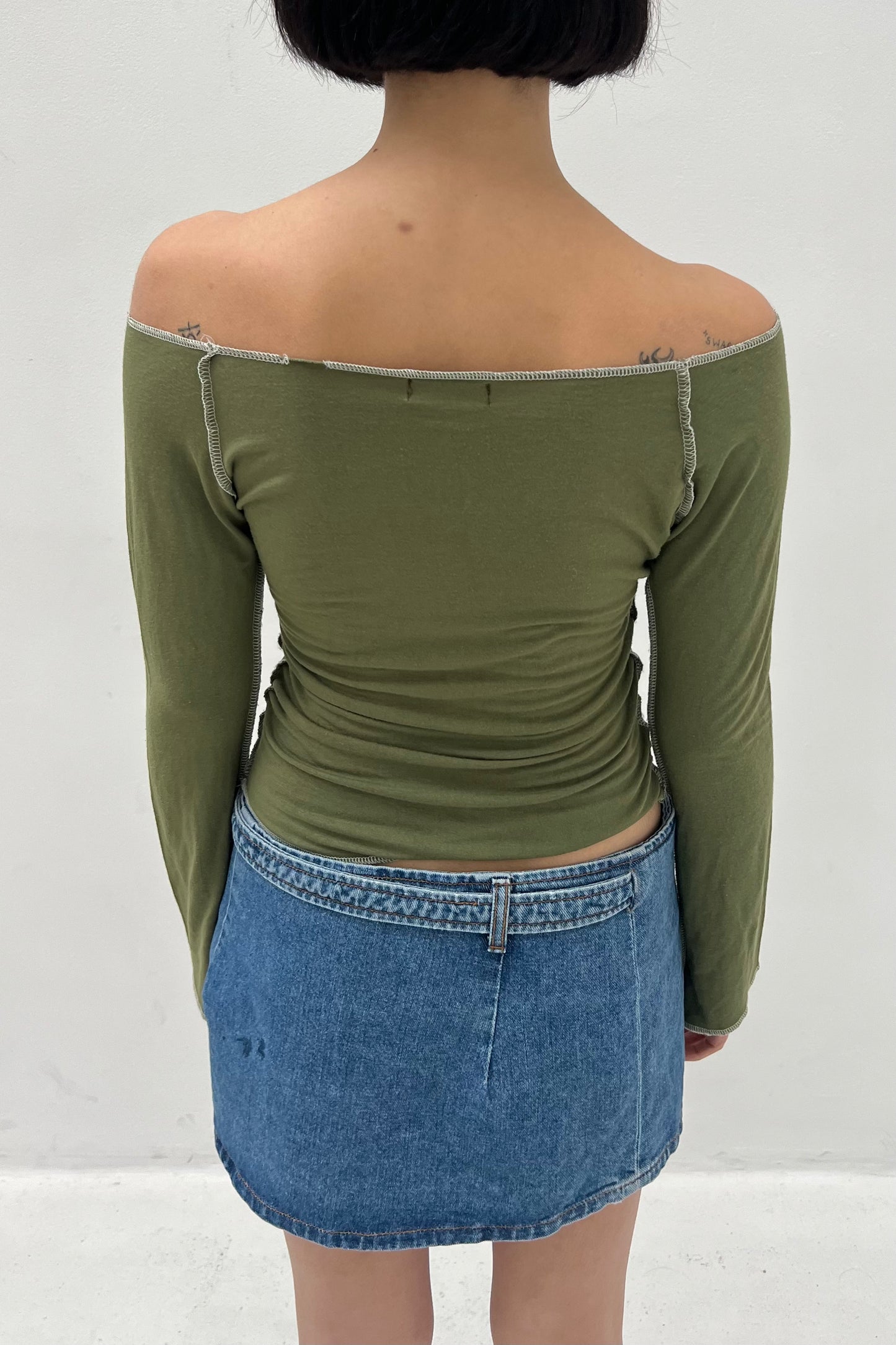 Vintage Olive Green Peace Longsleeve