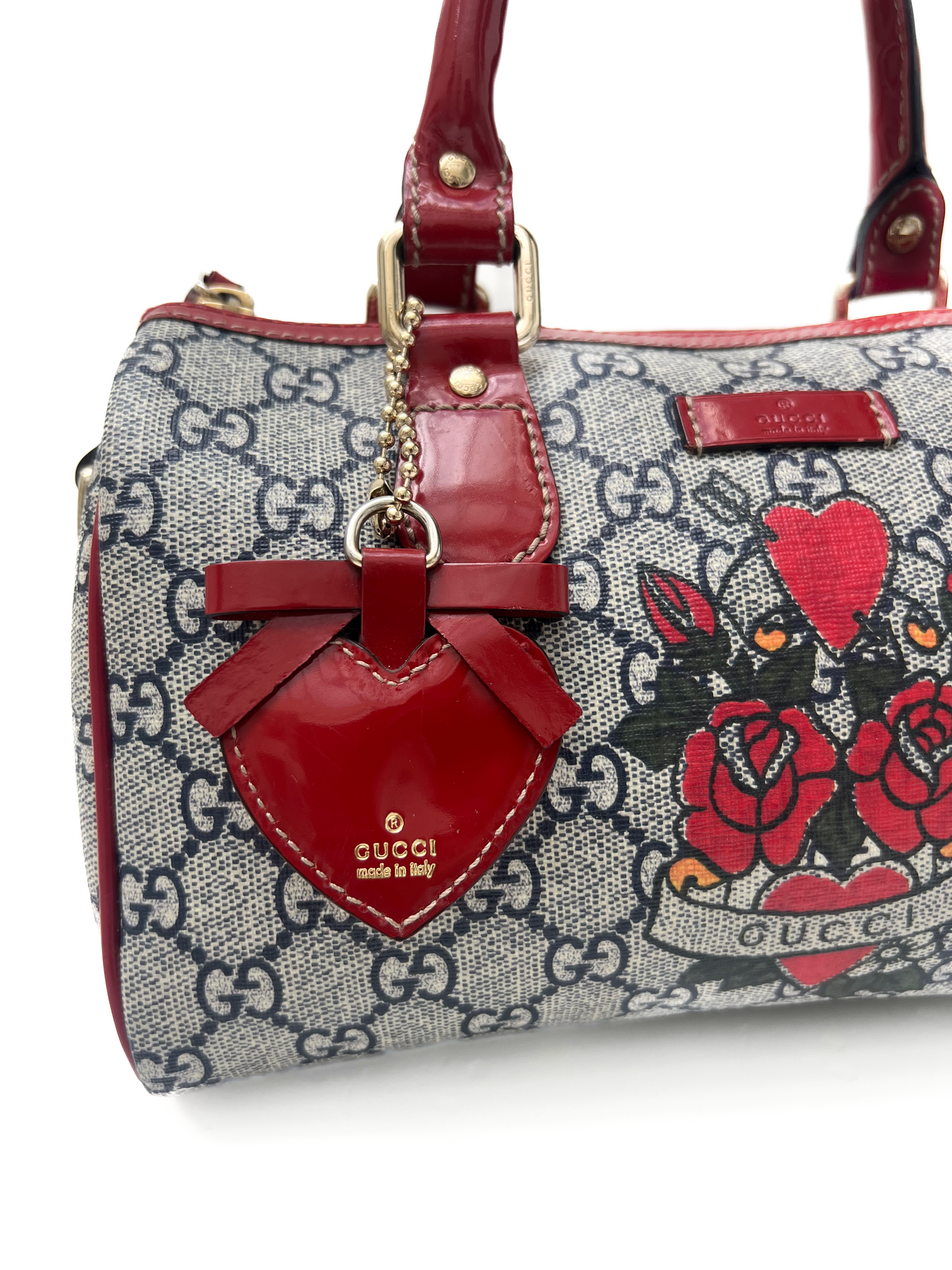 Vintage Navy Tattoo Mini Boston Bag