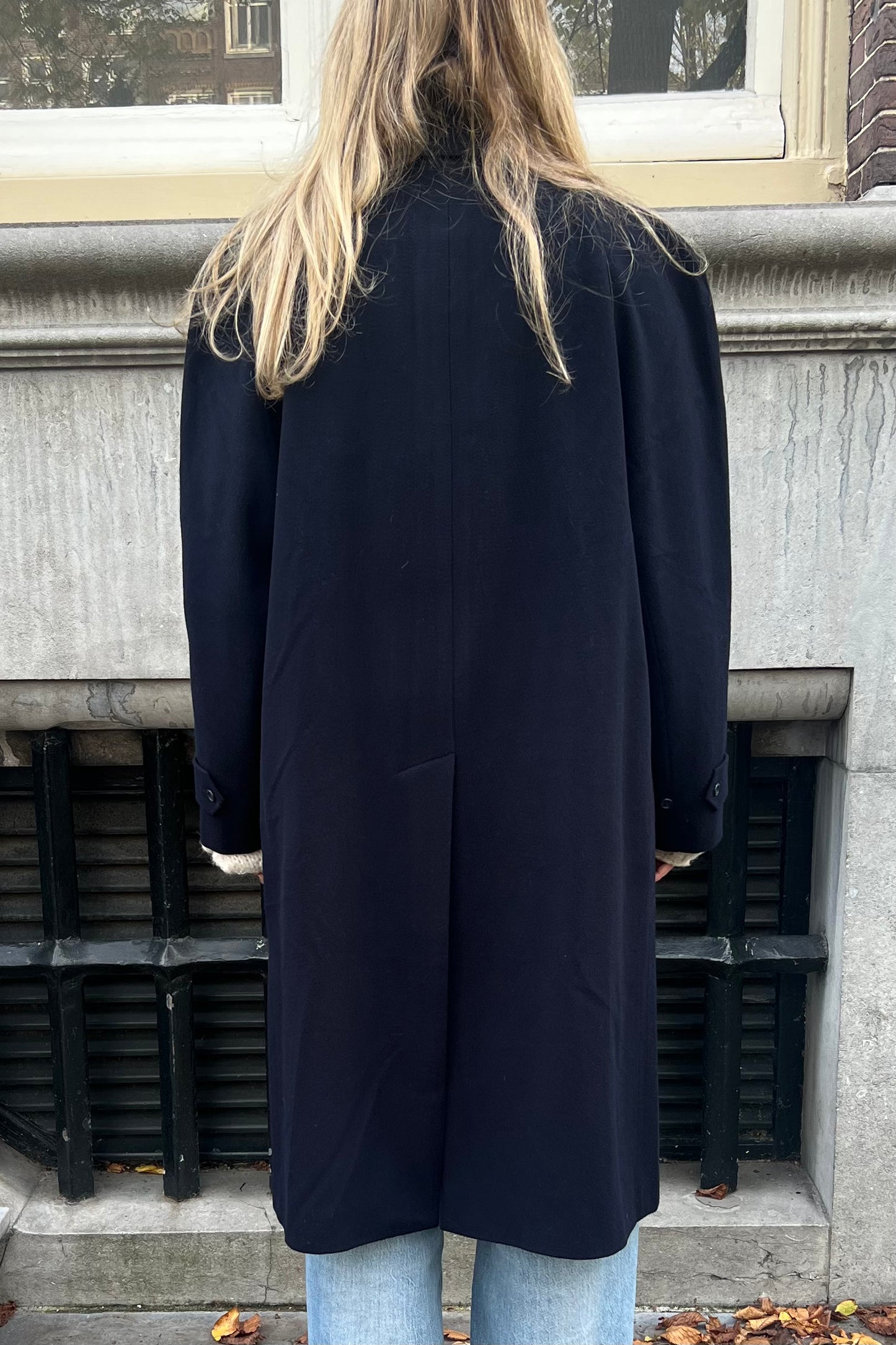 Vintage Navy Woolen Coat