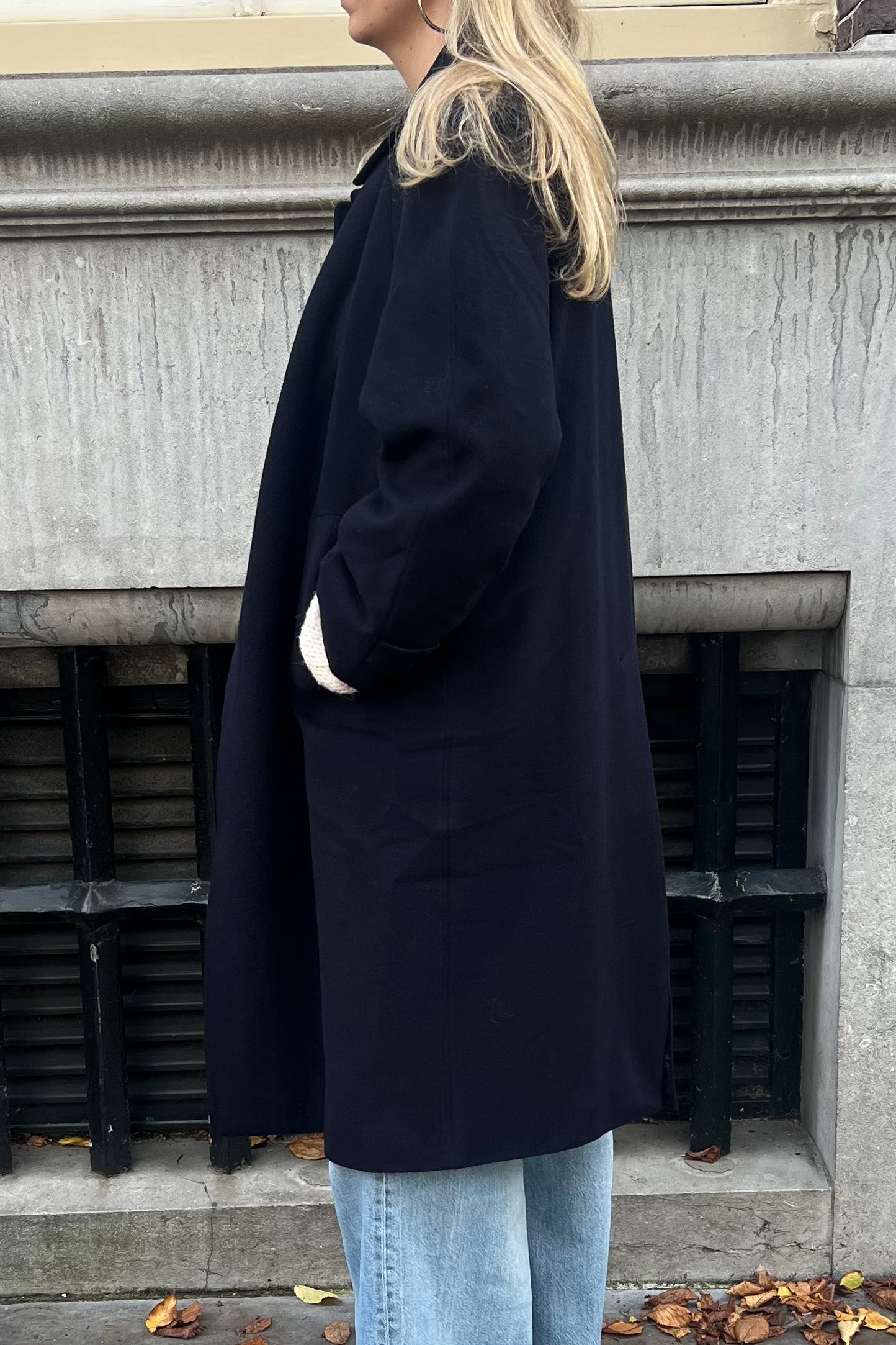 Vintage Navy Woolen Coat