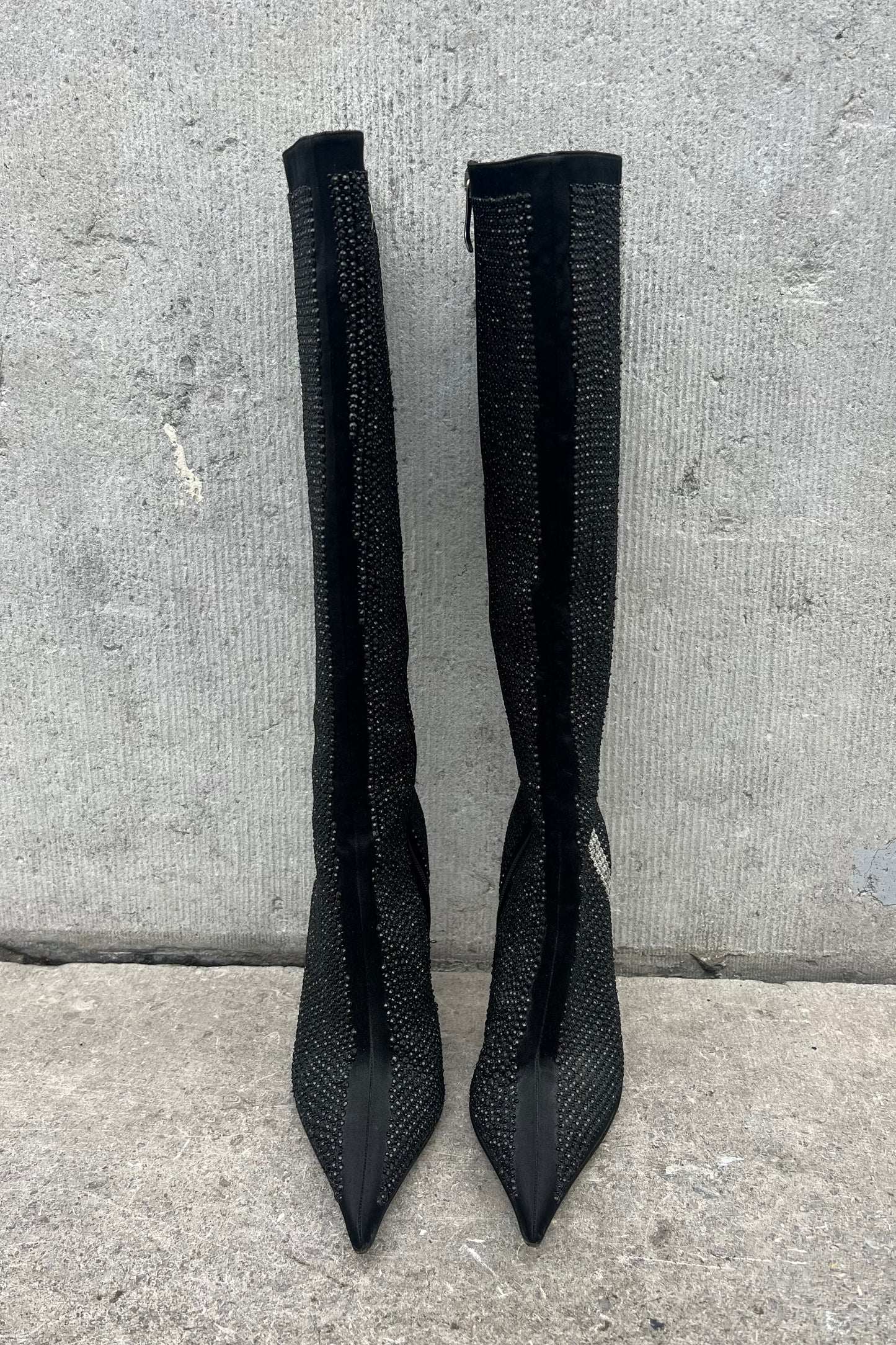 Vintage All Over Strass Boots 37