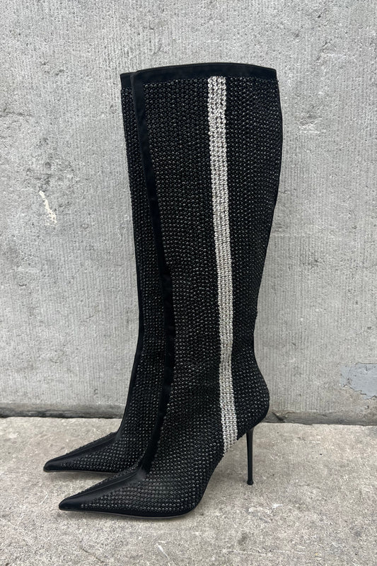 Vintage All Over Strass Boots 37