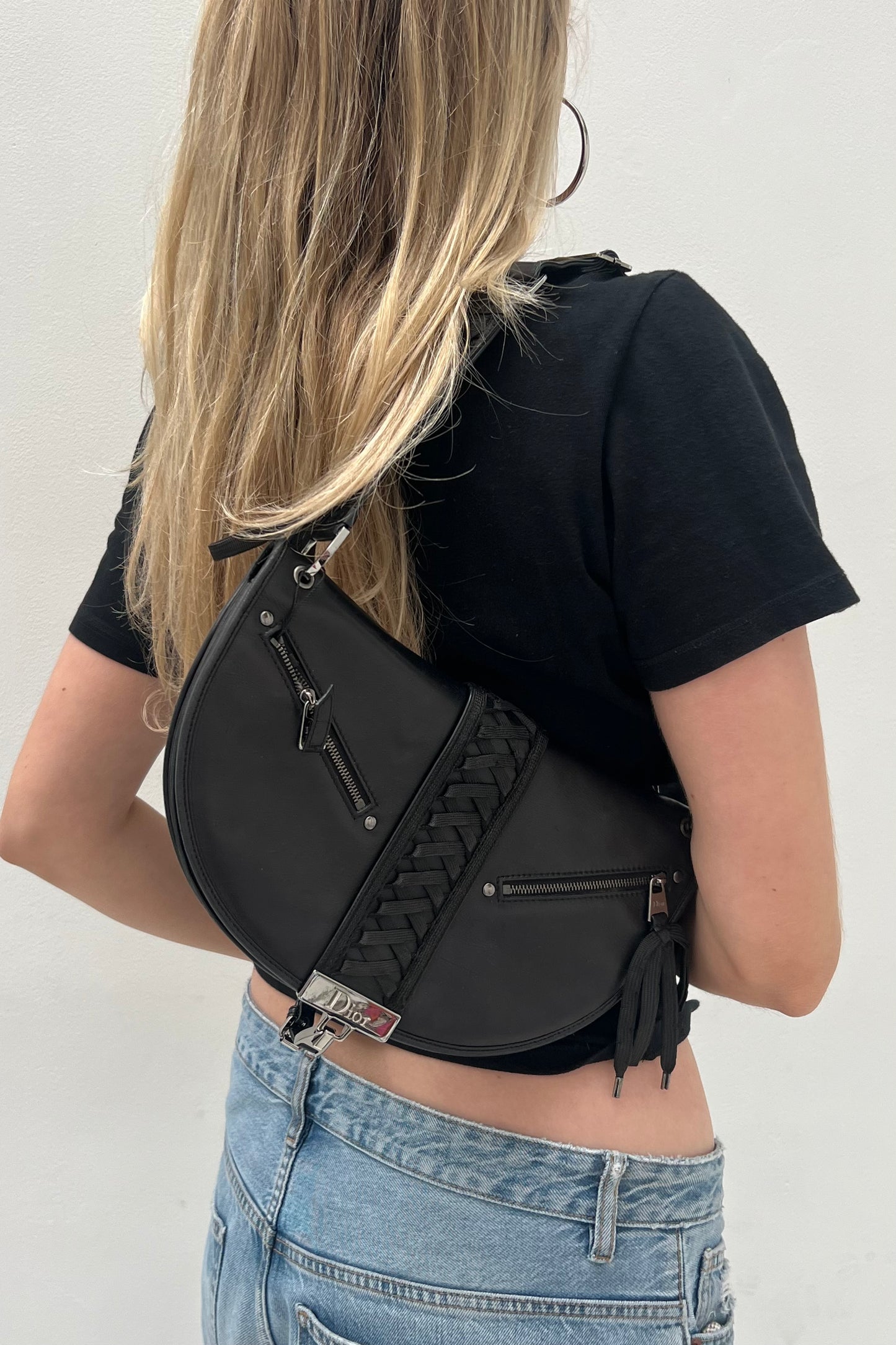 Vintage Black Admit It Shoulder Bag