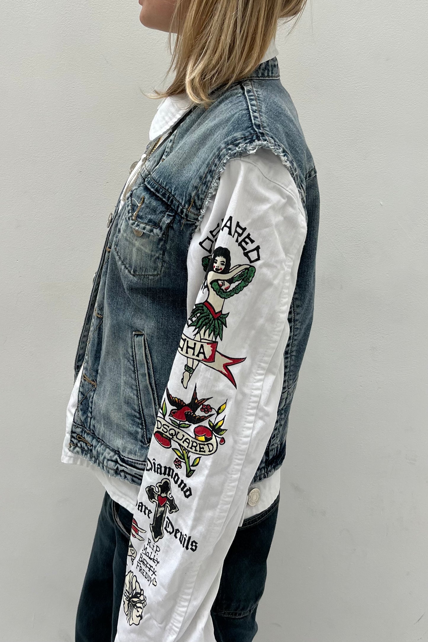 Dsquared Tattoo Print Jacket