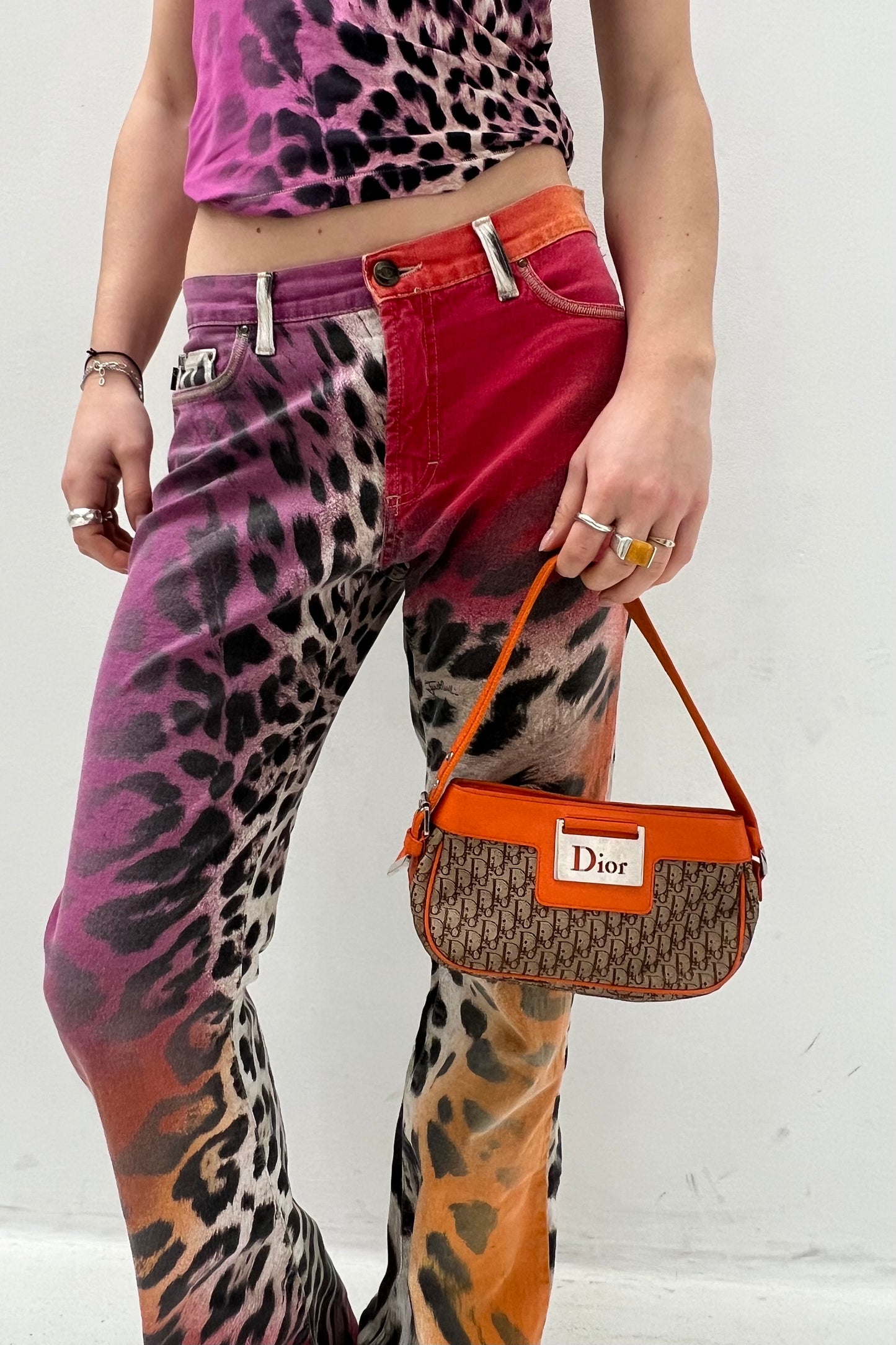 Vintage Orange Mini Street Chic Pochette