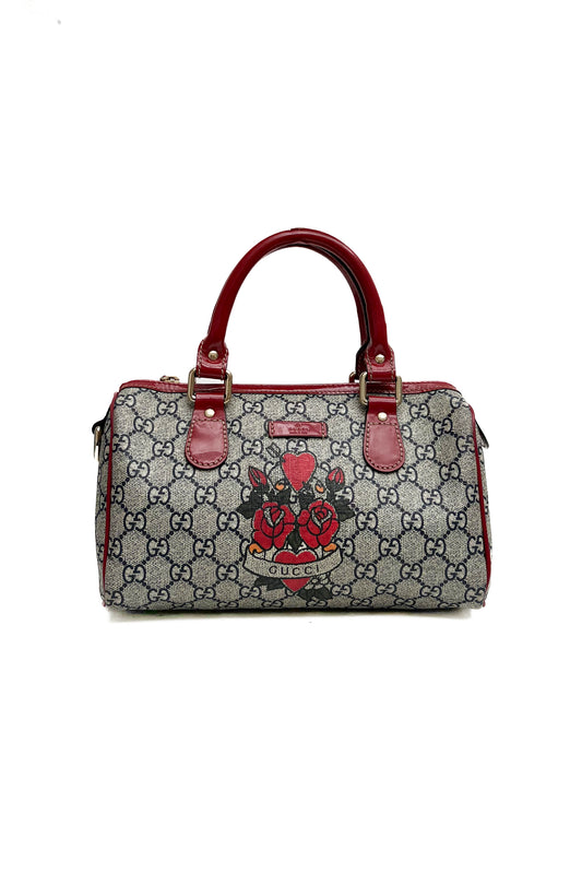 Vintage Tattoo Mini Boston Bag