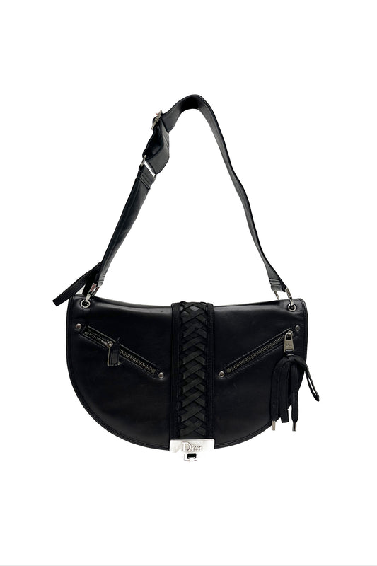 Vintage Black Admit It Shoulder Bag