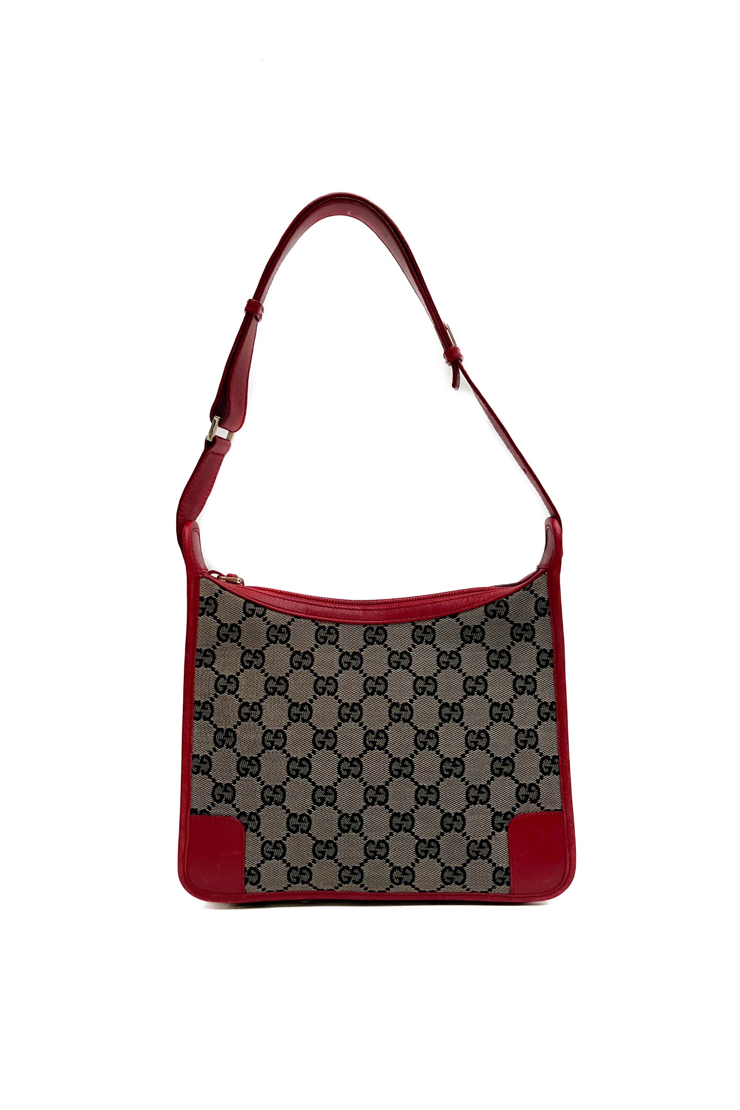 Vintage Navy & Red Monogram Bag