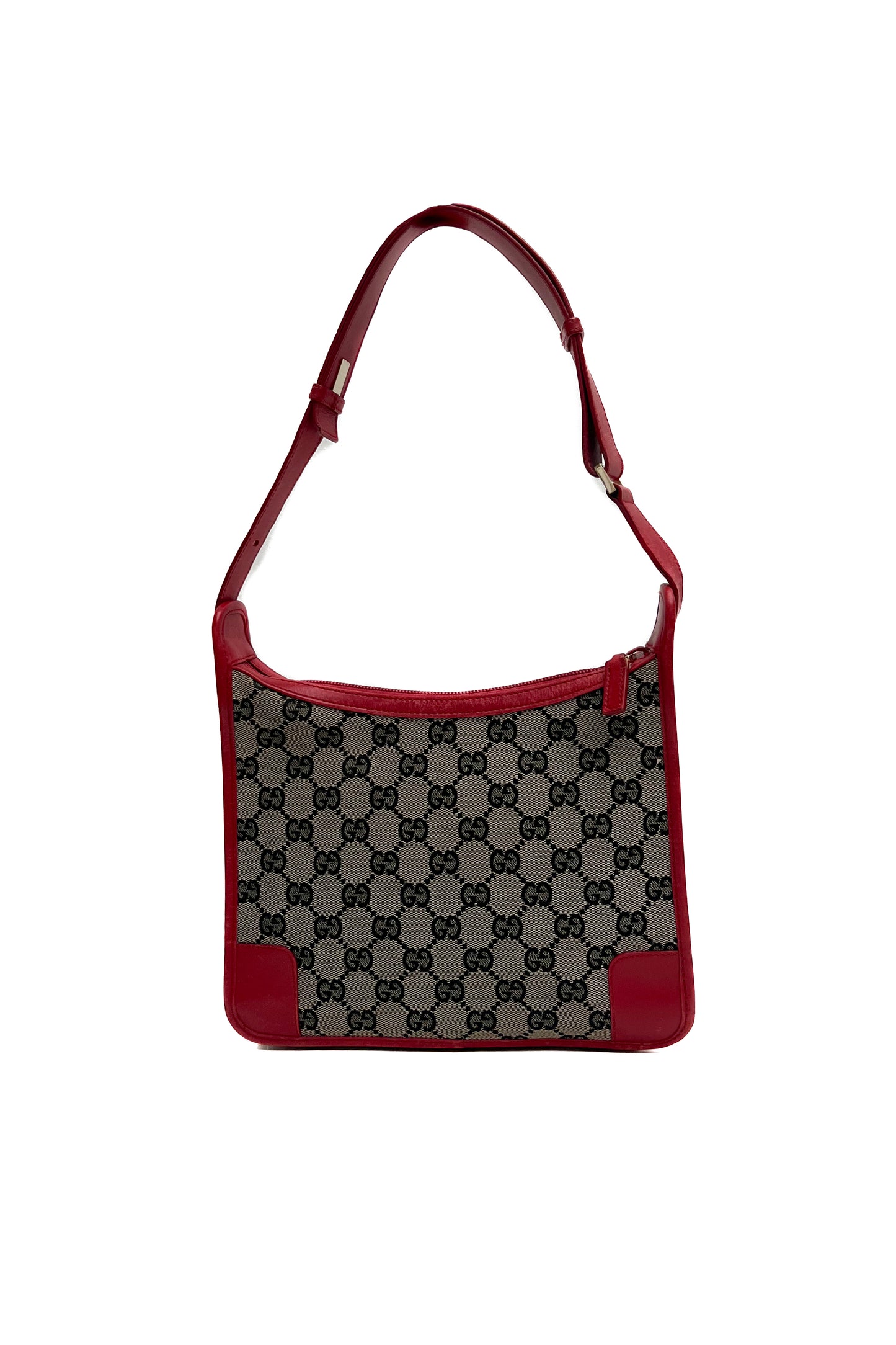 Vintage Navy & Red Monogram Bag