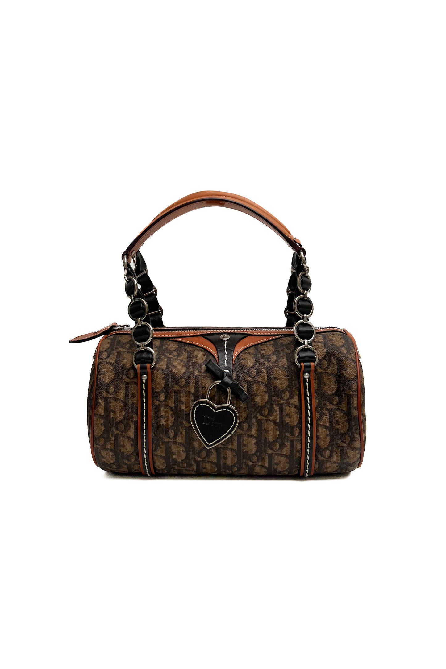 Vintage Brown Trotter Romantique Barrel Pochette