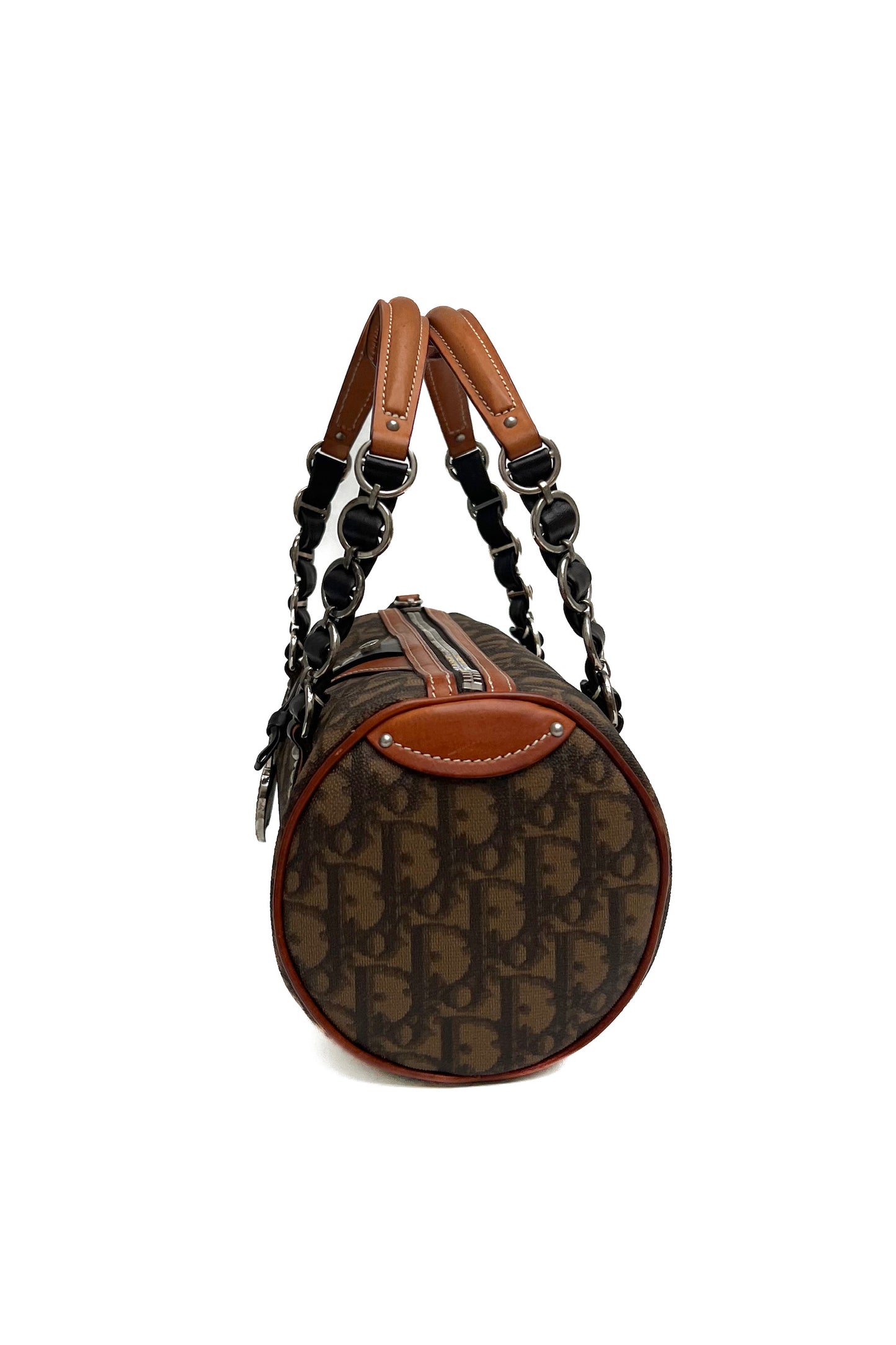Vintage Brown Trotter Romantique Barrel Pochette