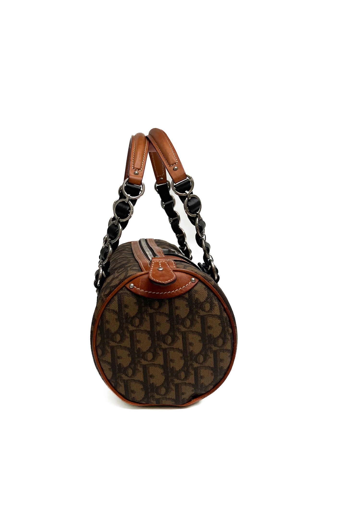 Vintage Brown Trotter Romantique Barrel Pochette