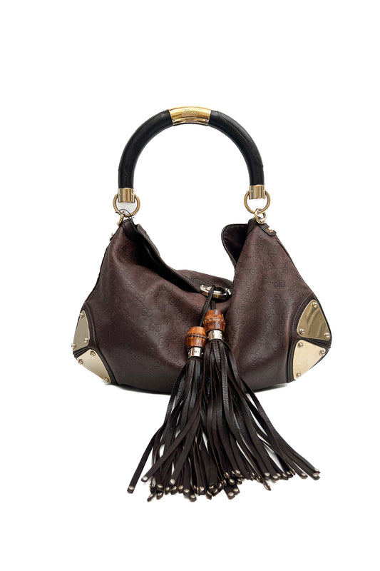 Vintage Chocolate Guccisima Indy Bag