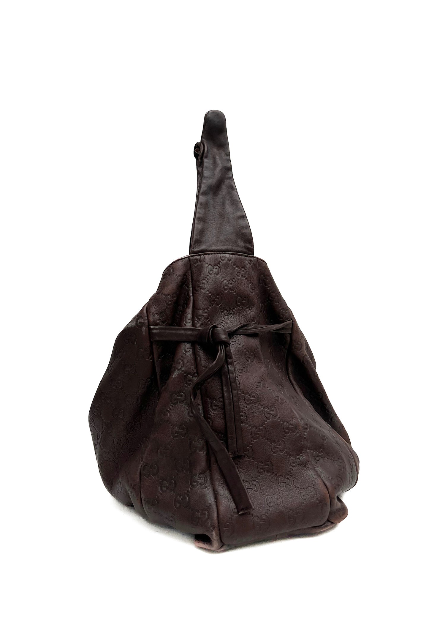 Vintage Chocolate Guccisima Hysteria Shoulder Bag