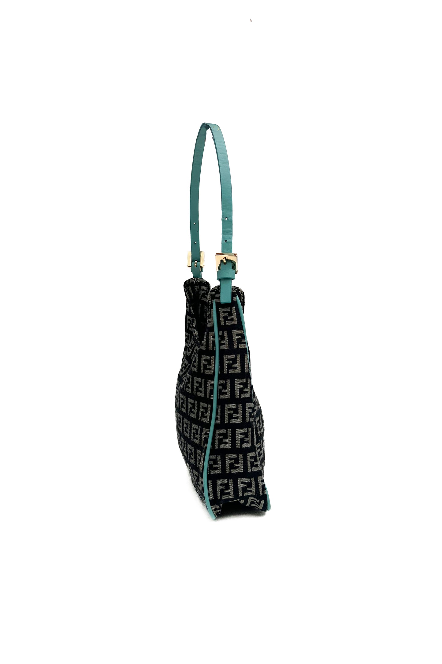 Vintage Zucchino Navy & Turquoise Shoulder Bag