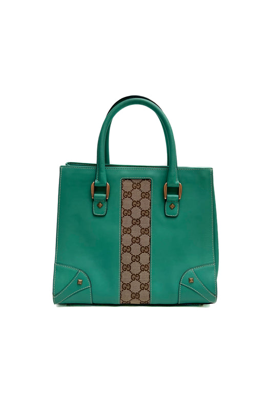 Vintage Turquoise & Classic Monogram Bag