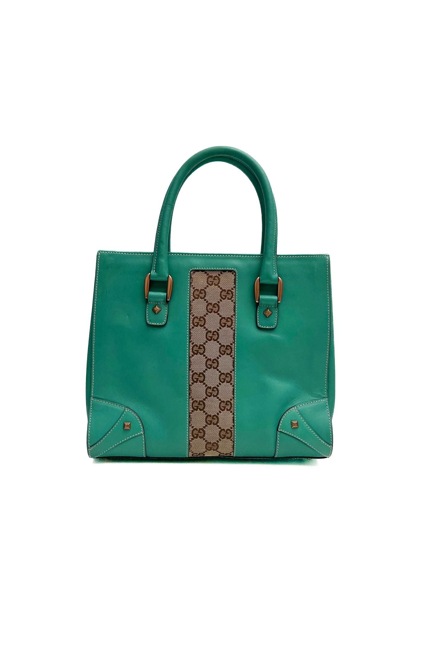 Vintage Turquoise & Classic Monogram Bag