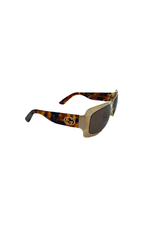 Vintage Golden & Tortoise Elvis Sunglasses
