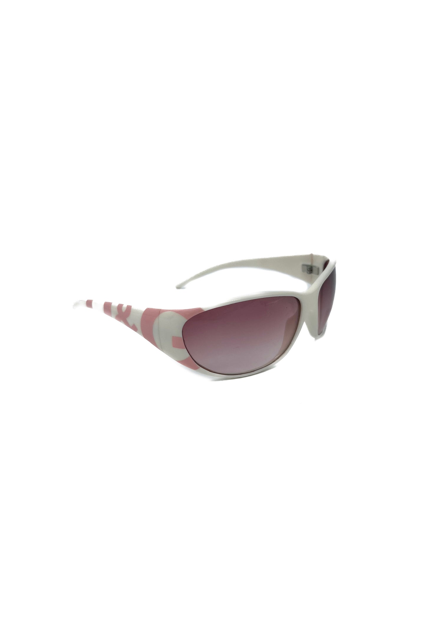 Vintage Pink & White Speedy Sunglasses